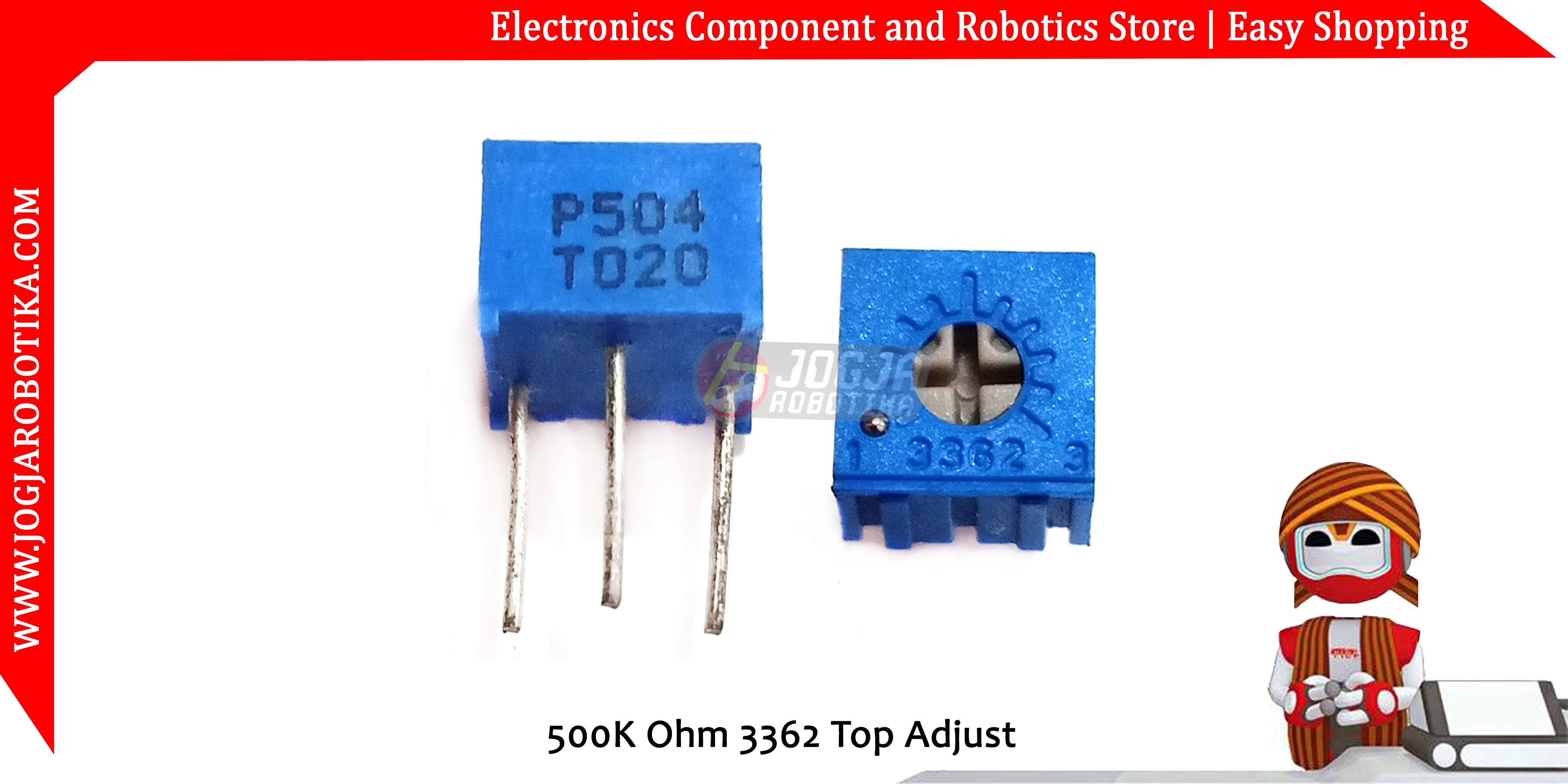 500K Ohm 3362 Top Adjust