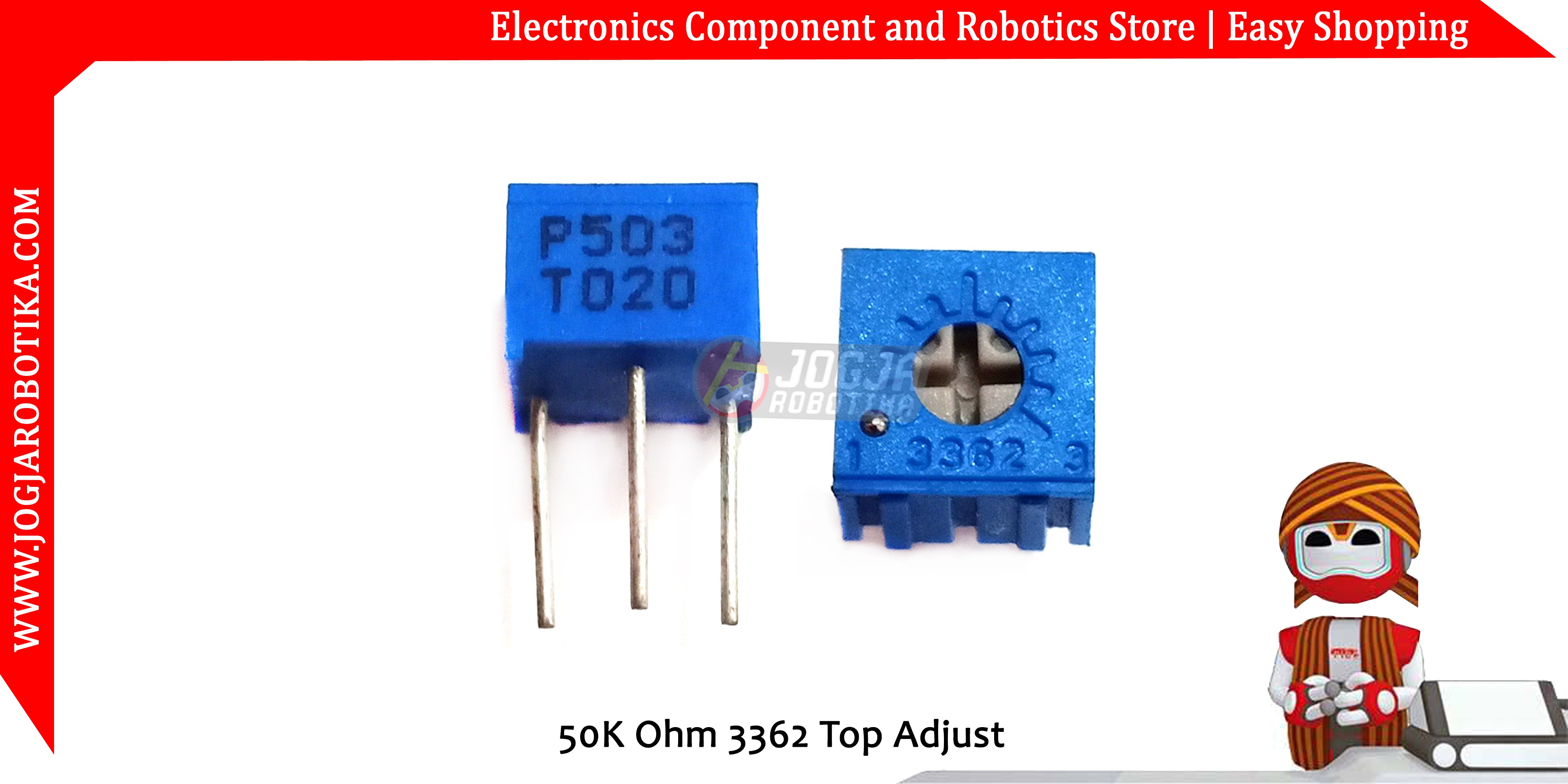 50K Ohm 3362 Top Adjust