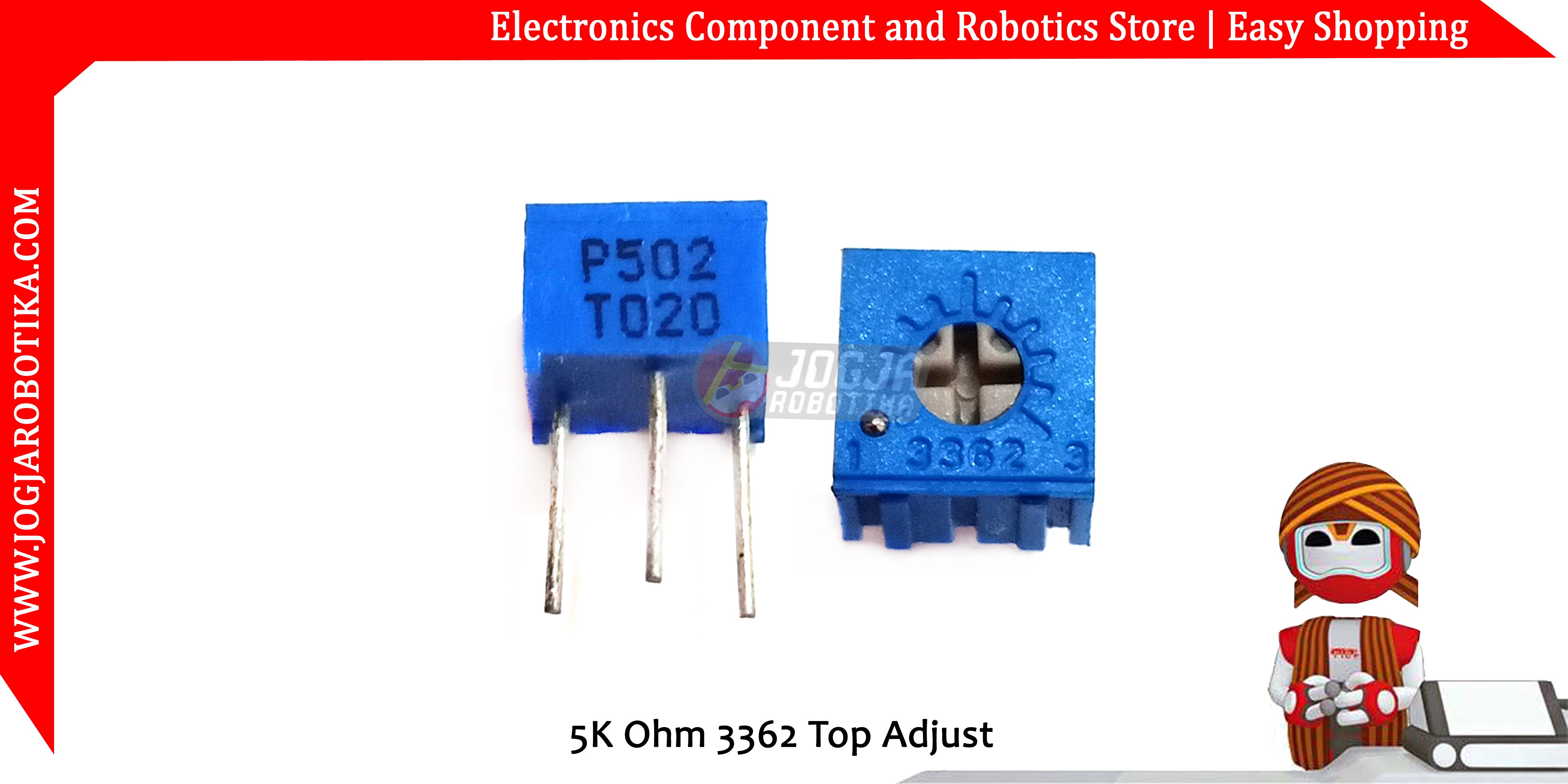 5K Ohm 3362 Top Adjust