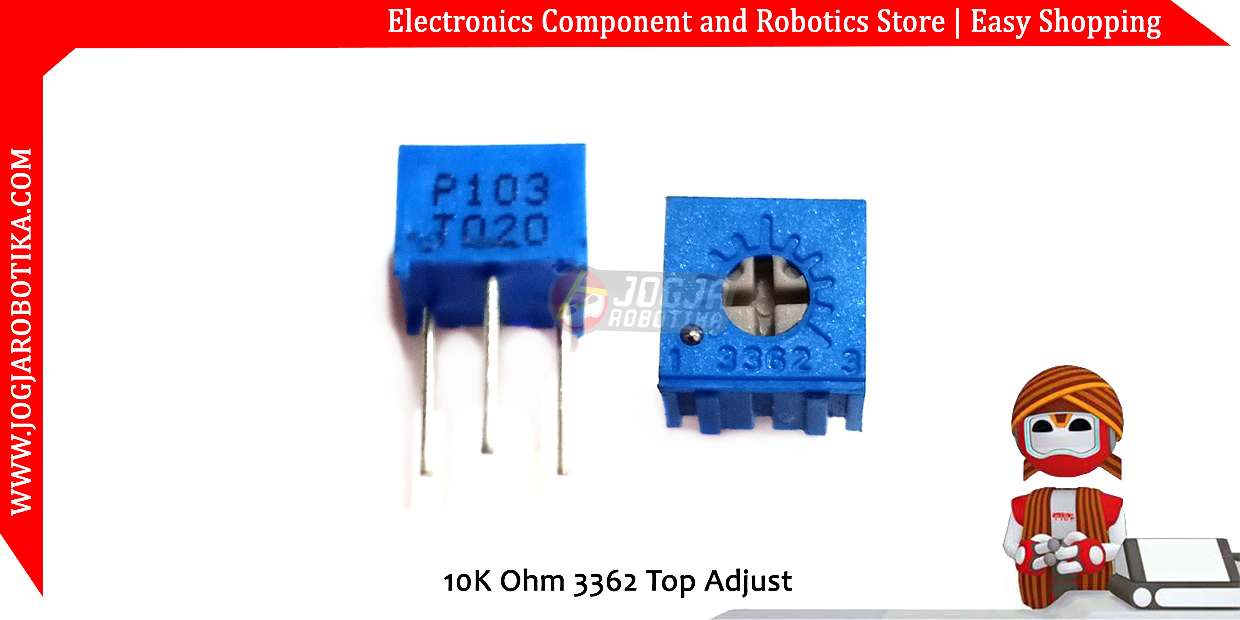 10K Ohm 3362 Top Adjust