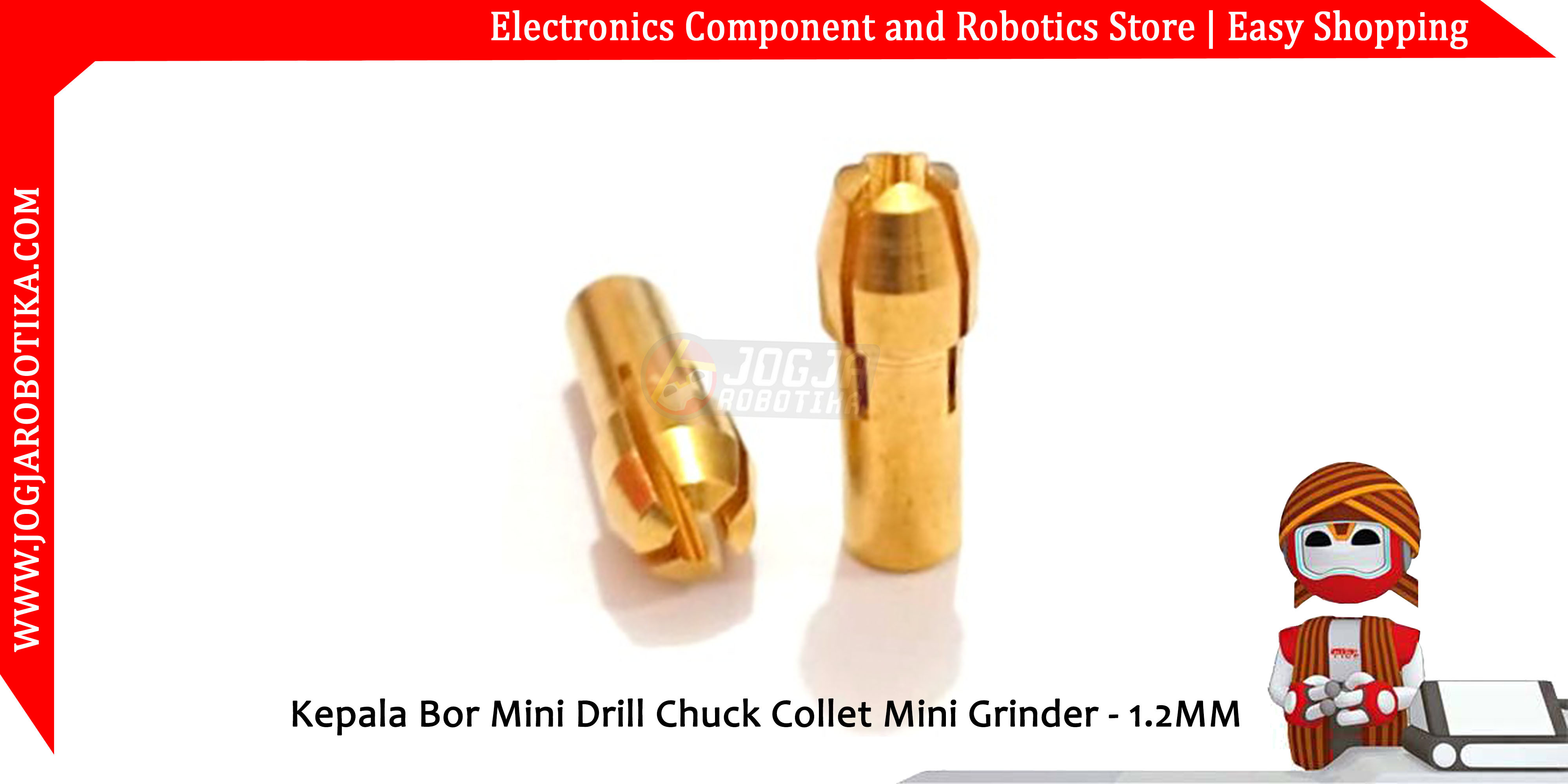 Kepala Bor Mini Drill Chuck Collet Mini Grinder-1.2MM