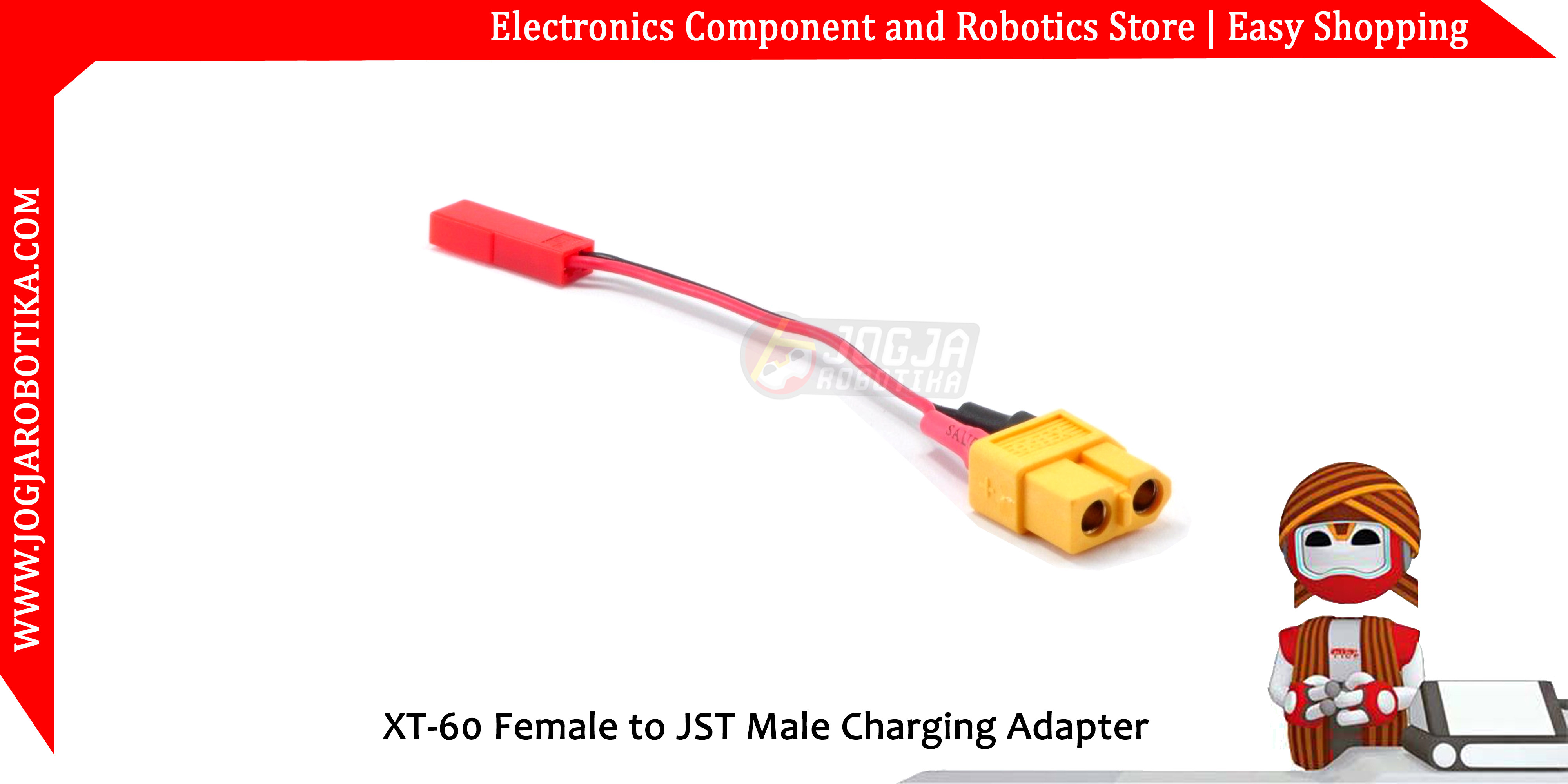 XT60 Female to JST Male Charging Adapter