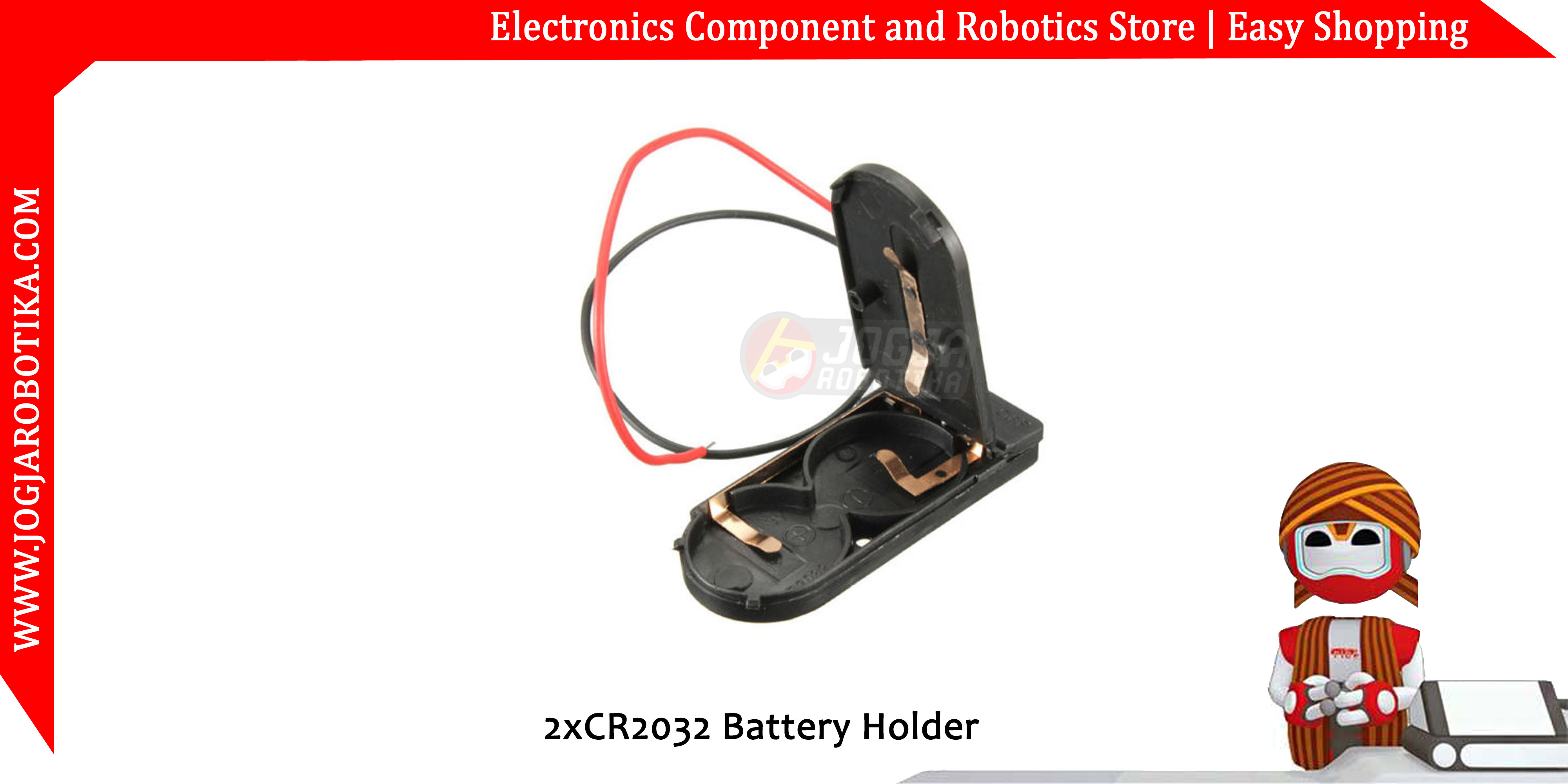 2xCR2032 CR2032 6V Battery Holder