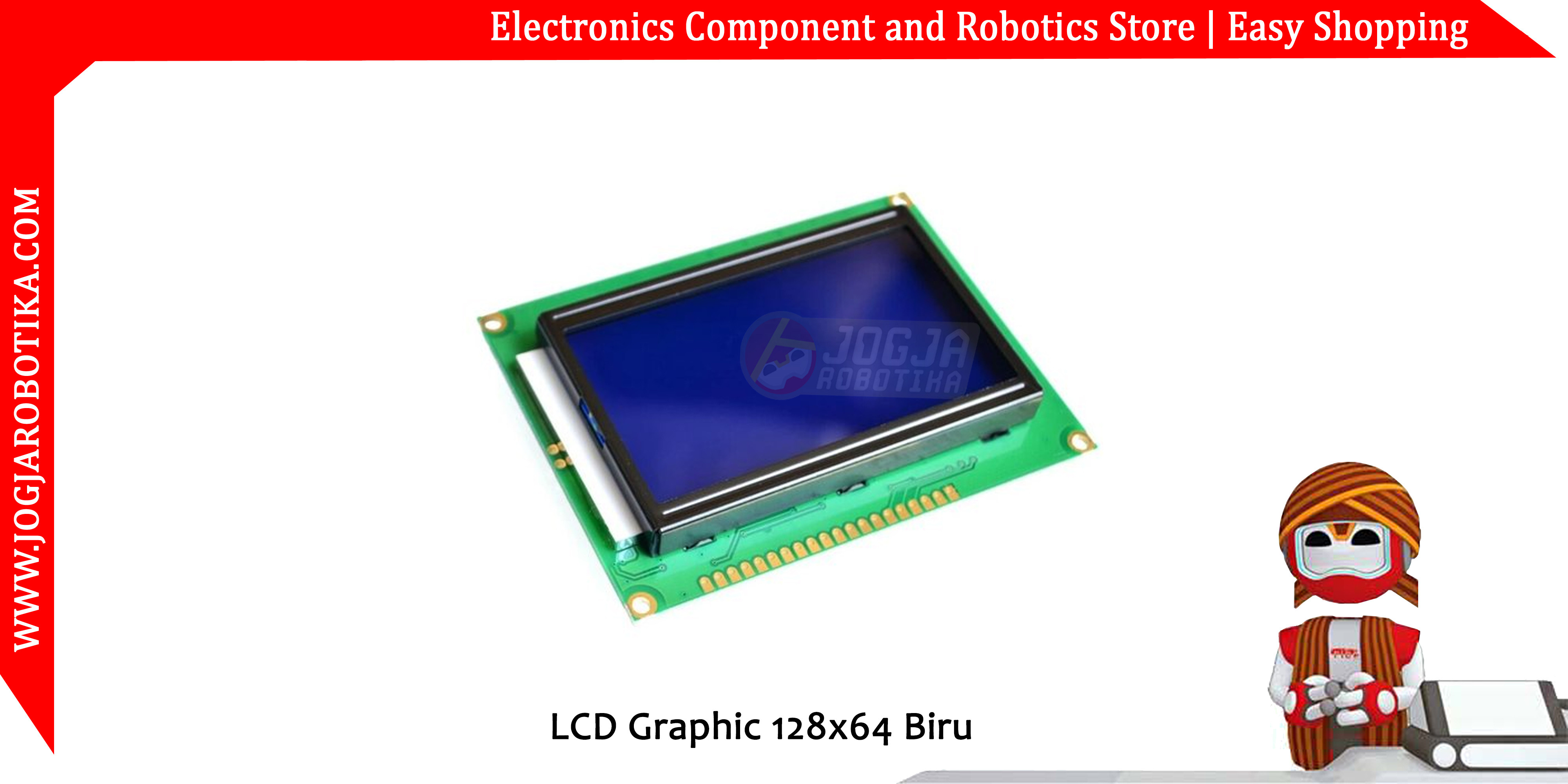 LCD Graphic 128x64 Biru