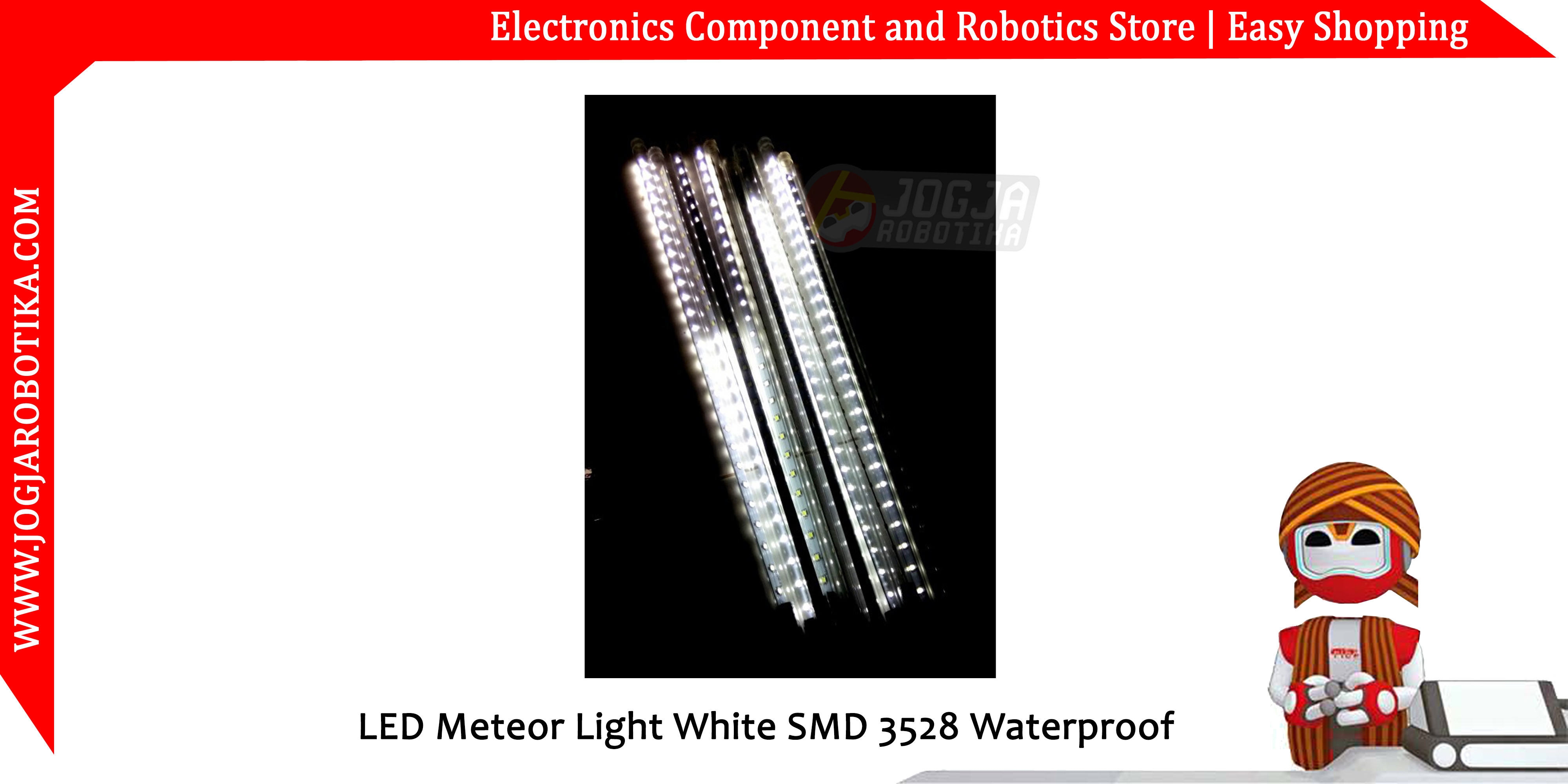 LED Meteor Light White SMD 3528 Waterproof