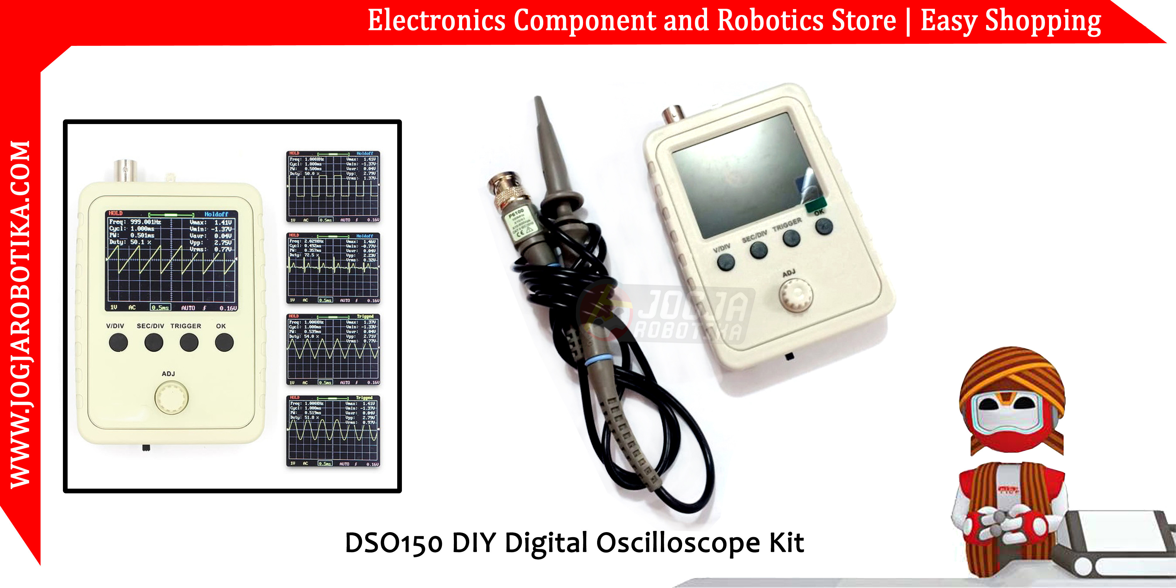DSO150 DIY Digital Oscilloscope Kit