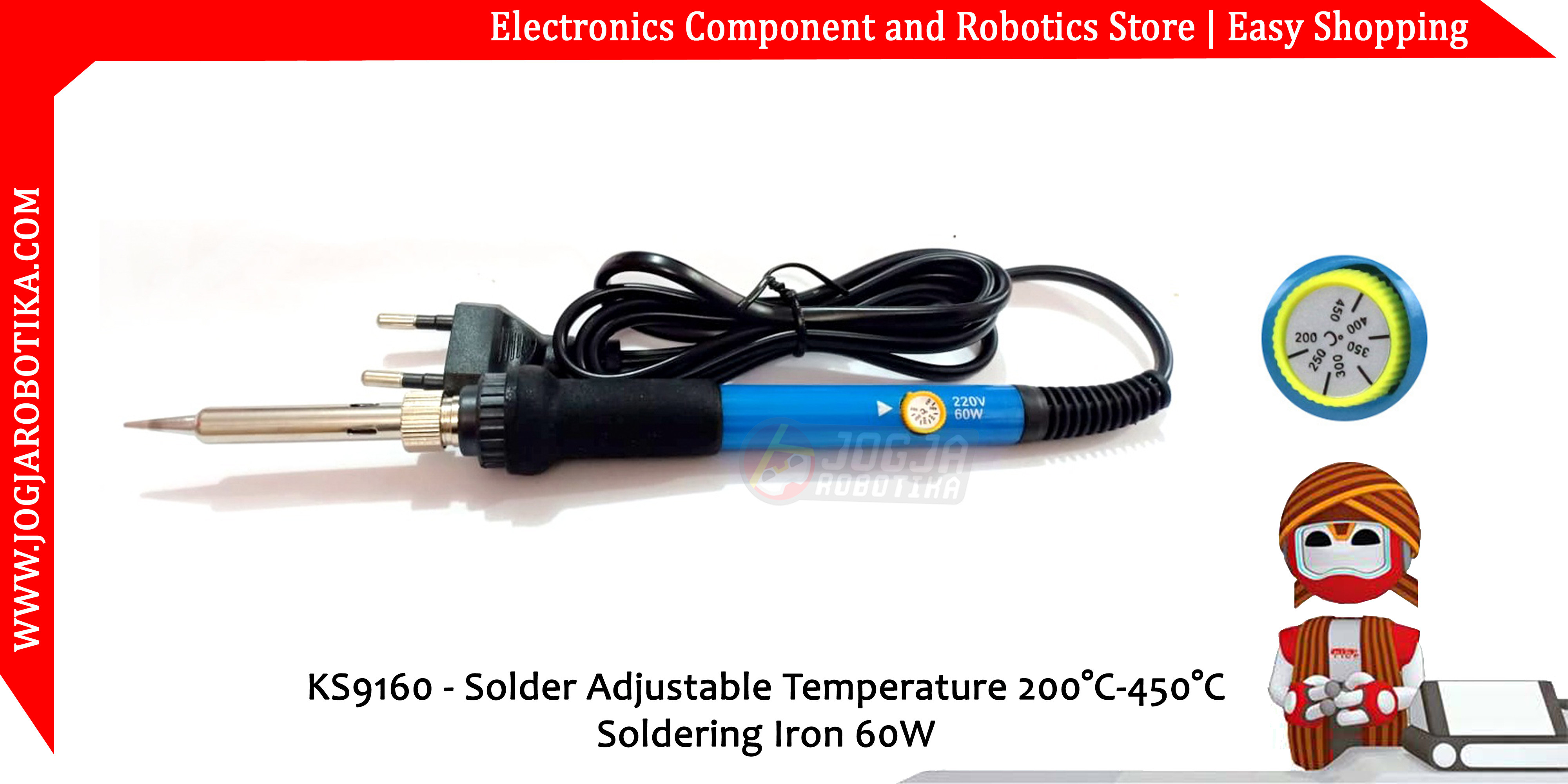 KS9160 806 Solder 936 Adjustable Temperature 200°C-450°C Soldering Iron 60W