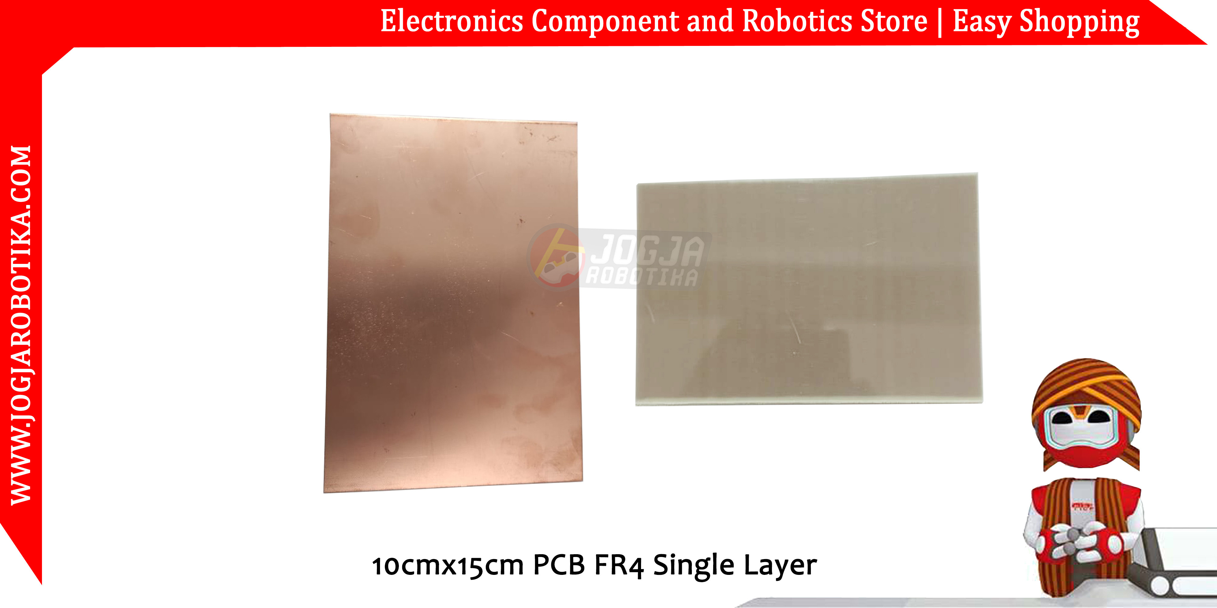 10cmx15cm PCB FR4 Single Layer
