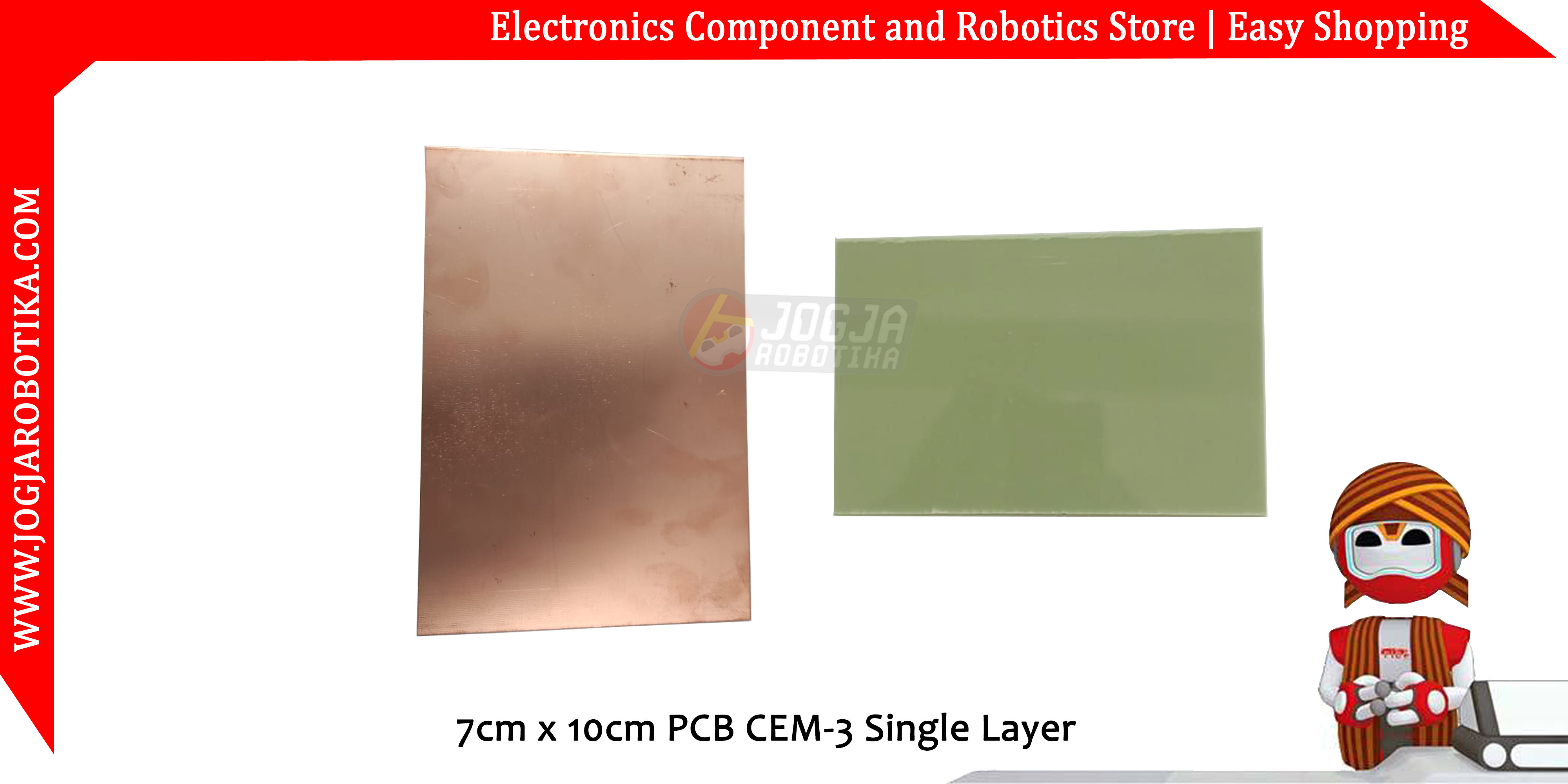 7cm x 10cm PCB CEM-3 Single Layer