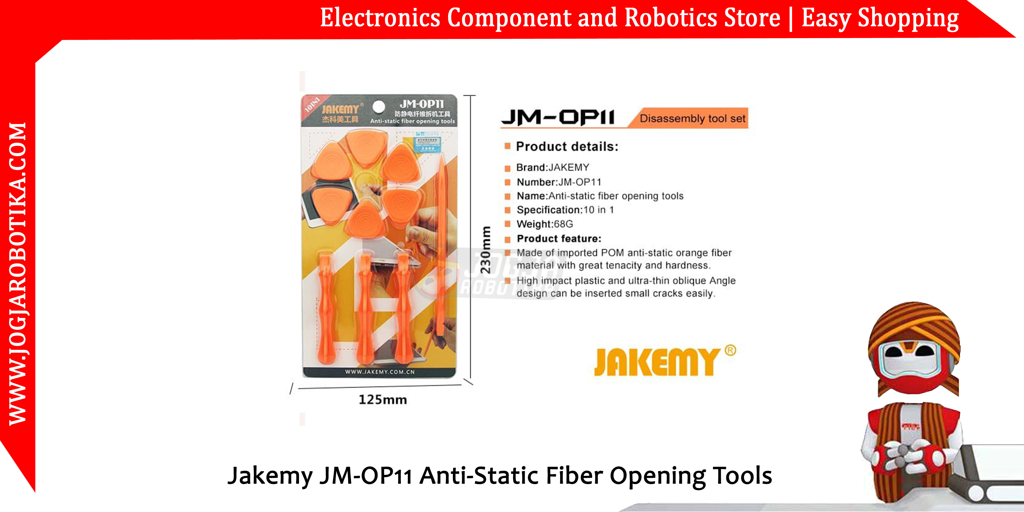 Jakemy JM-OP11 Anti-Static Fiber Opening Tools