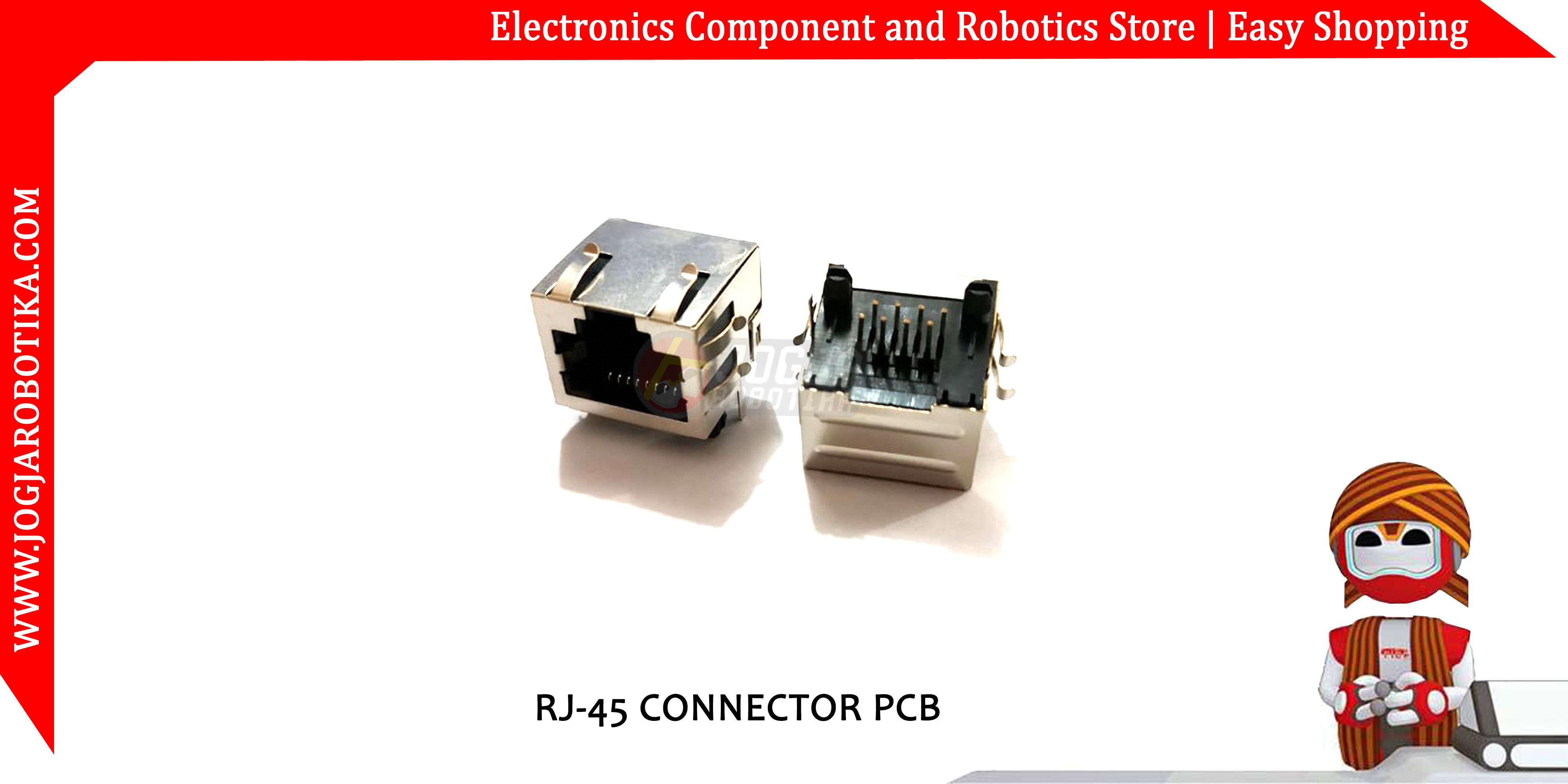 8P8C RJ-45 RJ 45 RJ45 LAN Connector PCB