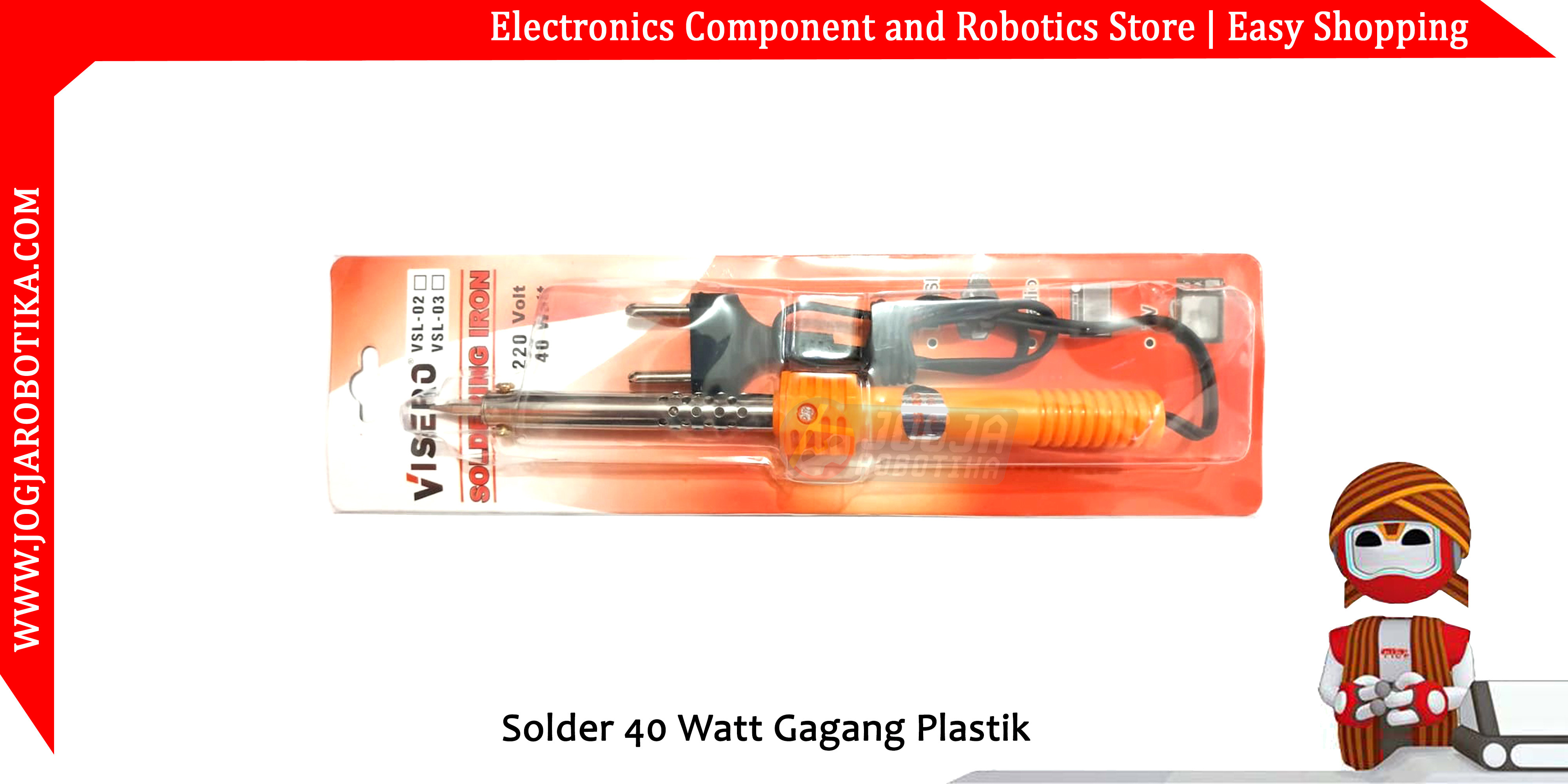 Solder 40 Watt Gagang Plastik
