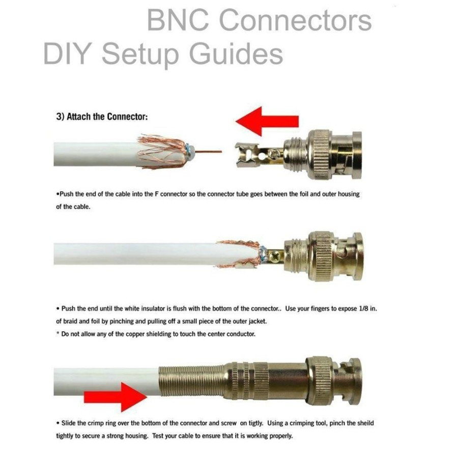 BNC Connector Q9 Konektor CCTV