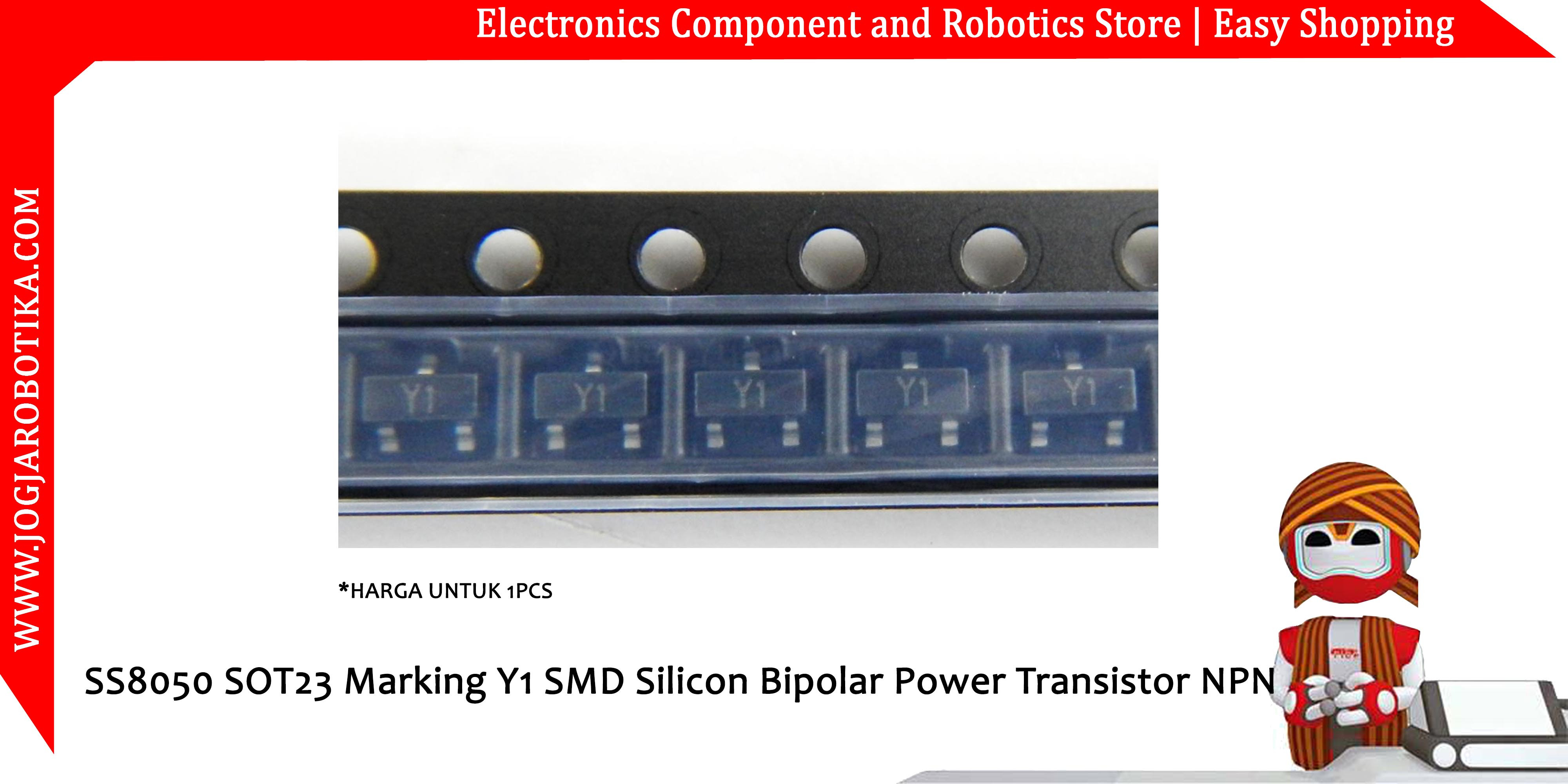 SS8050 SOT23 Marking Y1 SMD Silicon Bipolar Power Transistor NPN