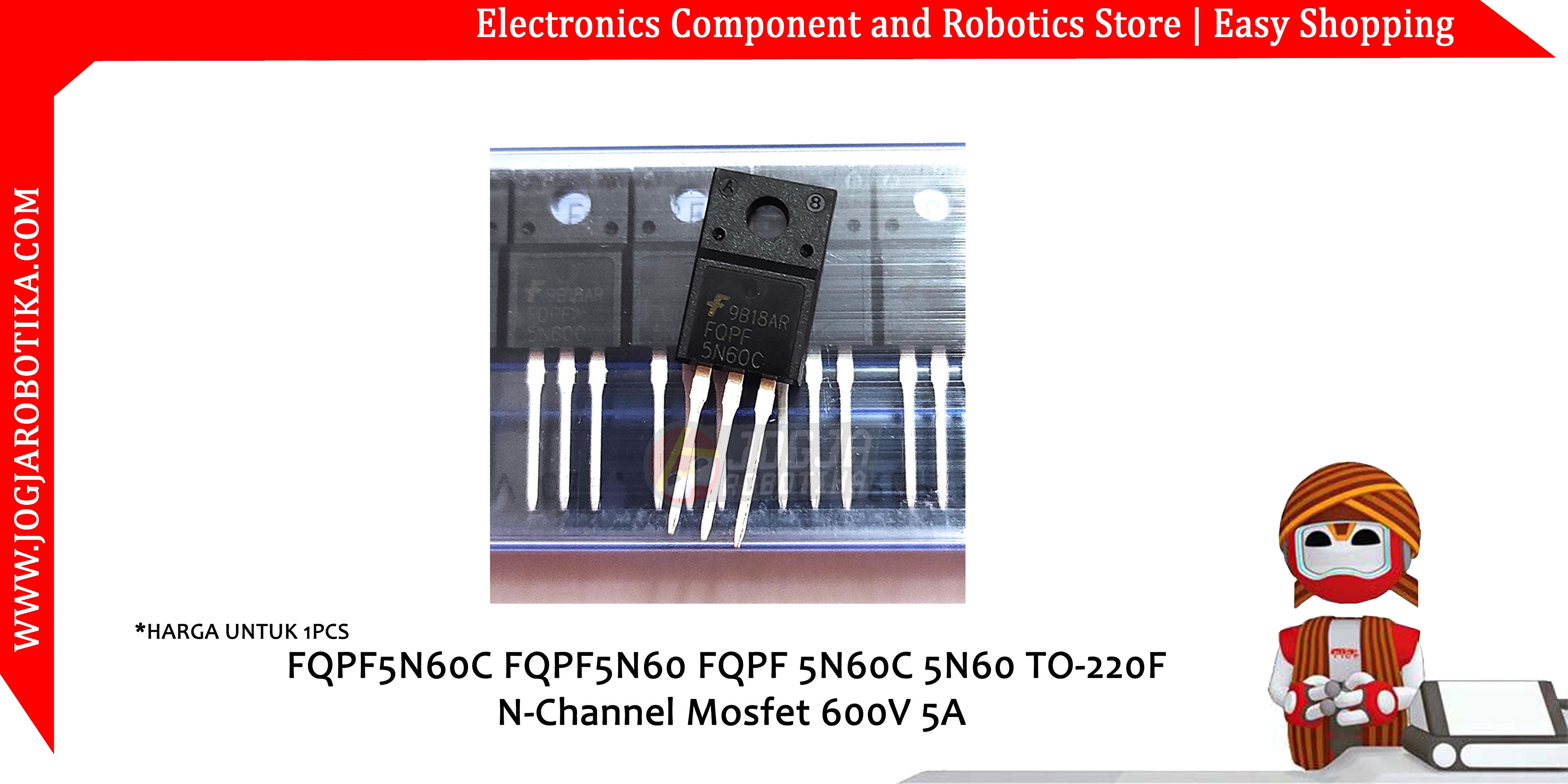 FQPF5N60C FQPF5N60 FQPF 5N60C 5N60 TO-220F N-Channel Mosfet 600V 5A