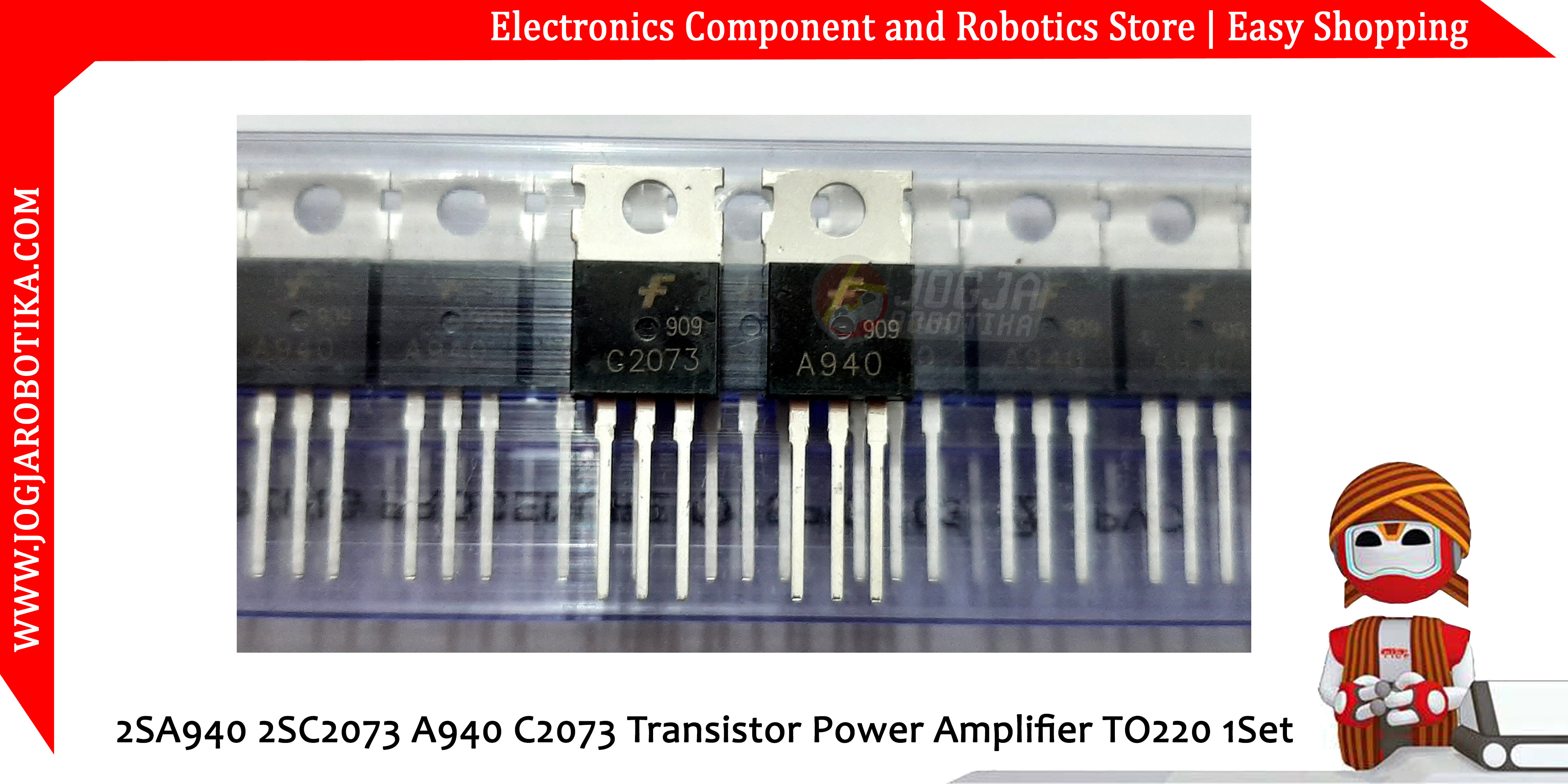 2SA940 2SC2073 A940 C2073 Transistor Power Amplifier TO220 1Set