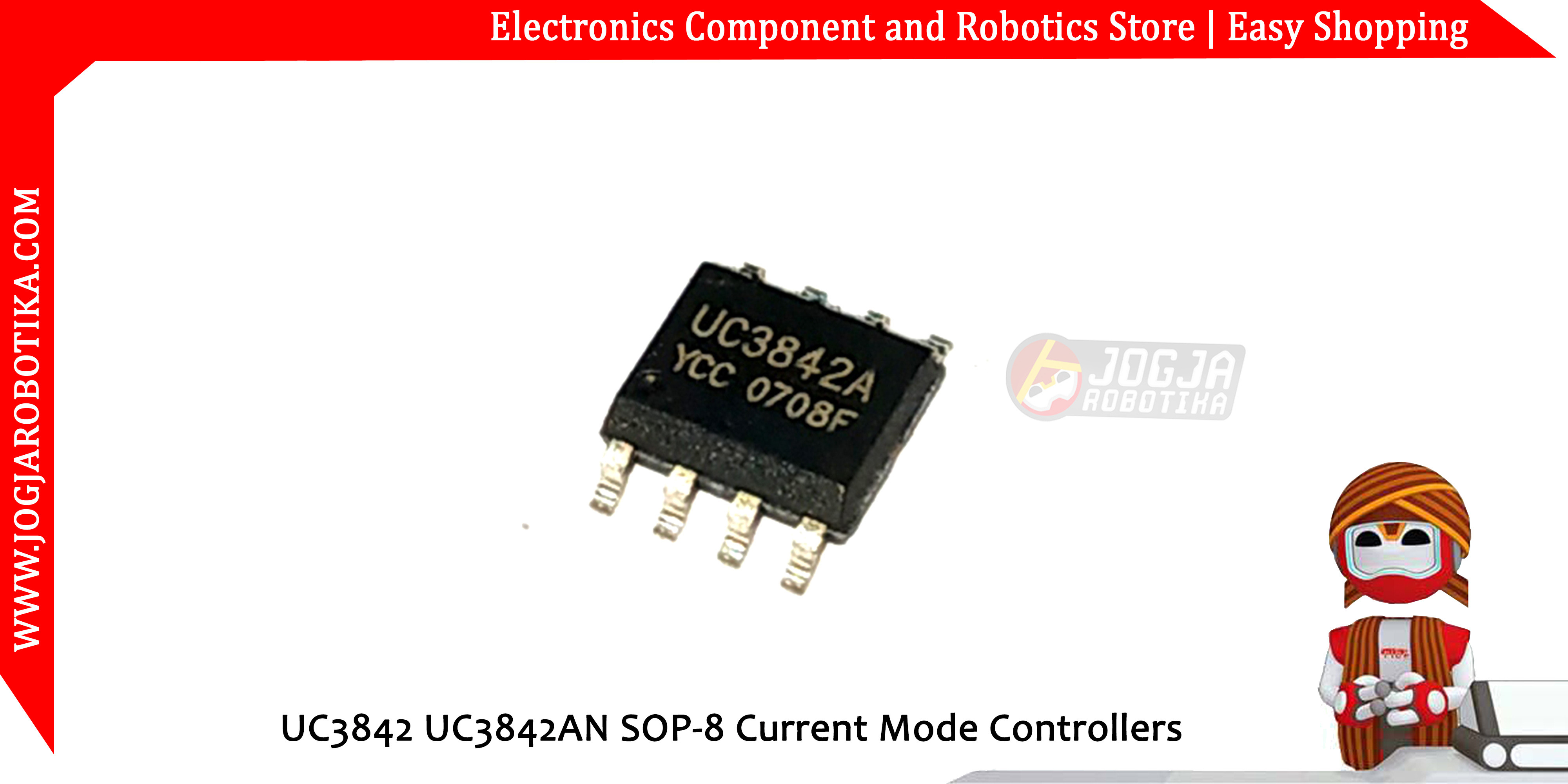UC3842 UC3842AN SOP-8 Current Mode Controllers