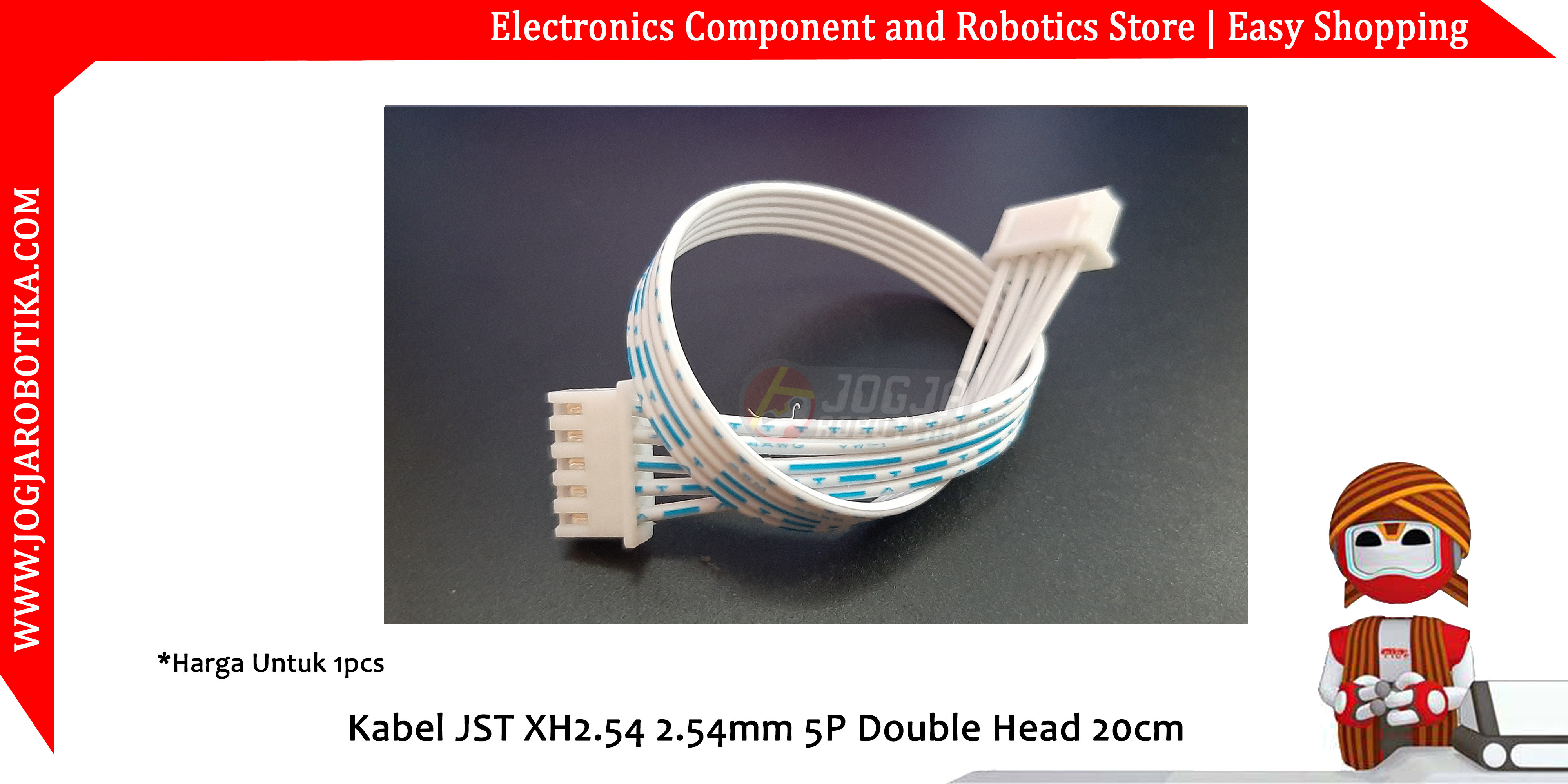 Kabel JST XH2.54 2.54mm 5P Double Head 20cm