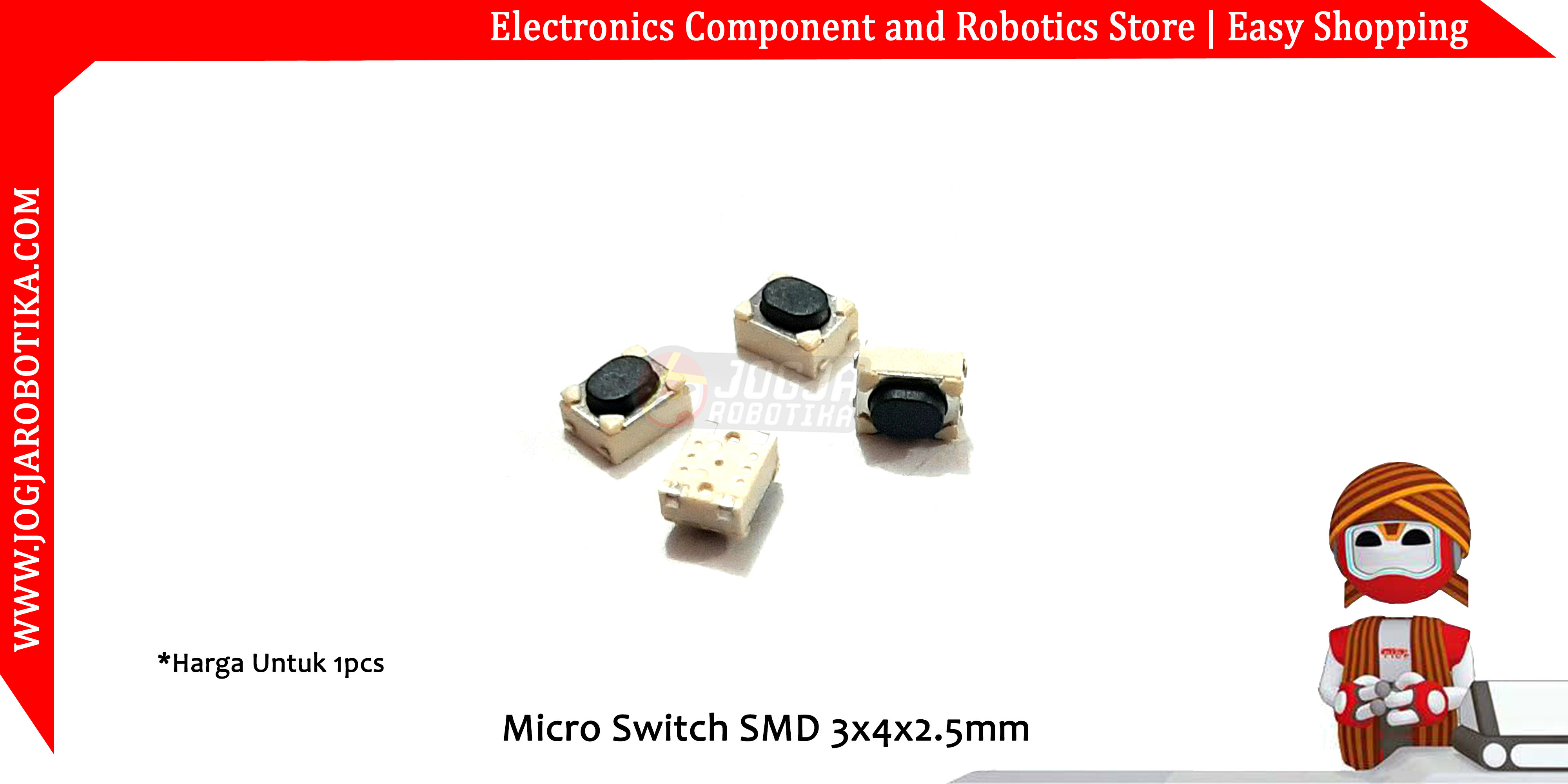 Micro Switch SMD 3x4x2.5mm