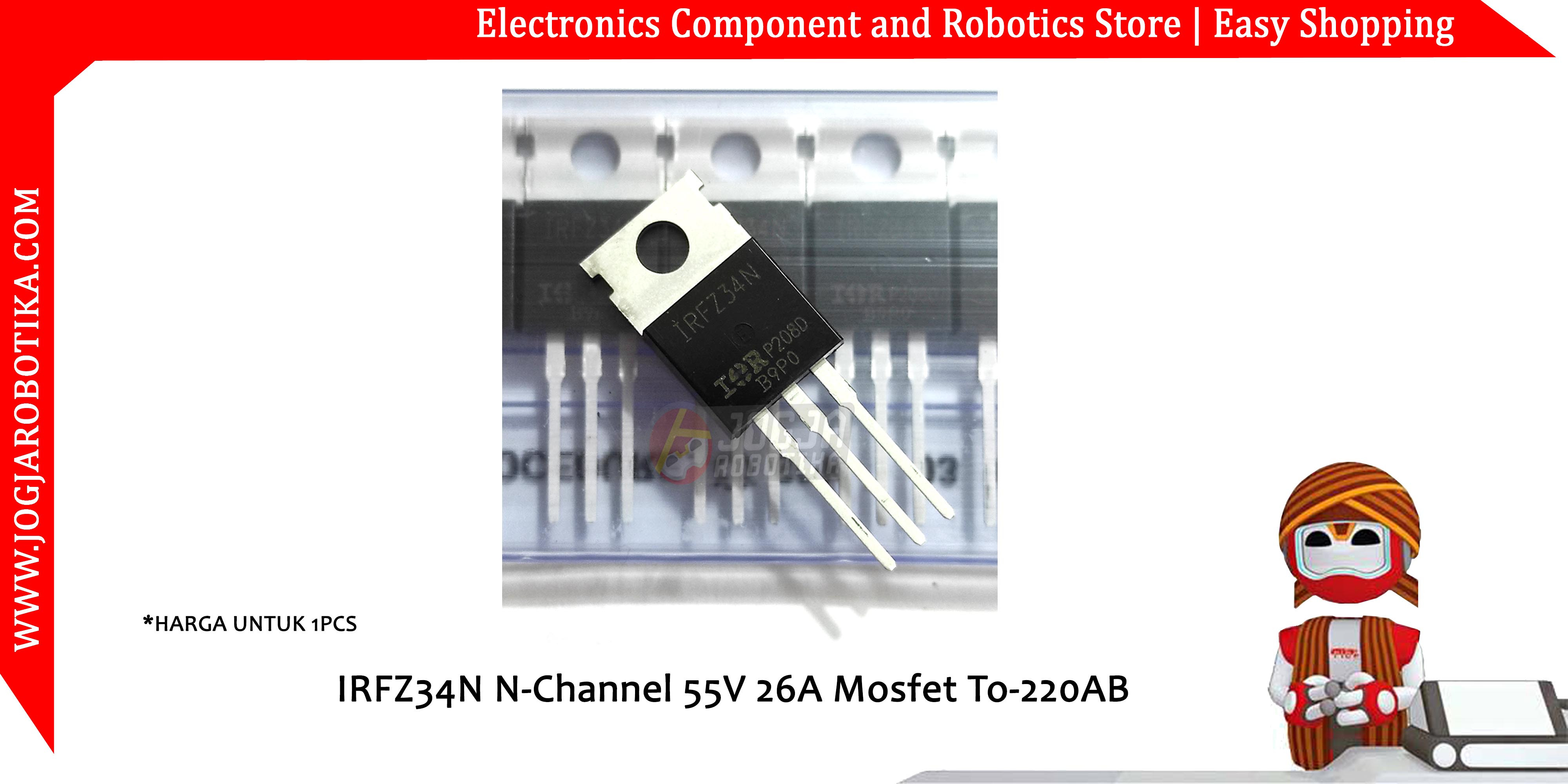 IRFZ34N N-Channel 55V 26A Mosfet To-220AB