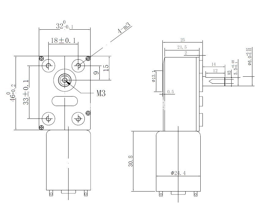 Gearbox Motor DC JGY370 High Torque 12V 160RPM