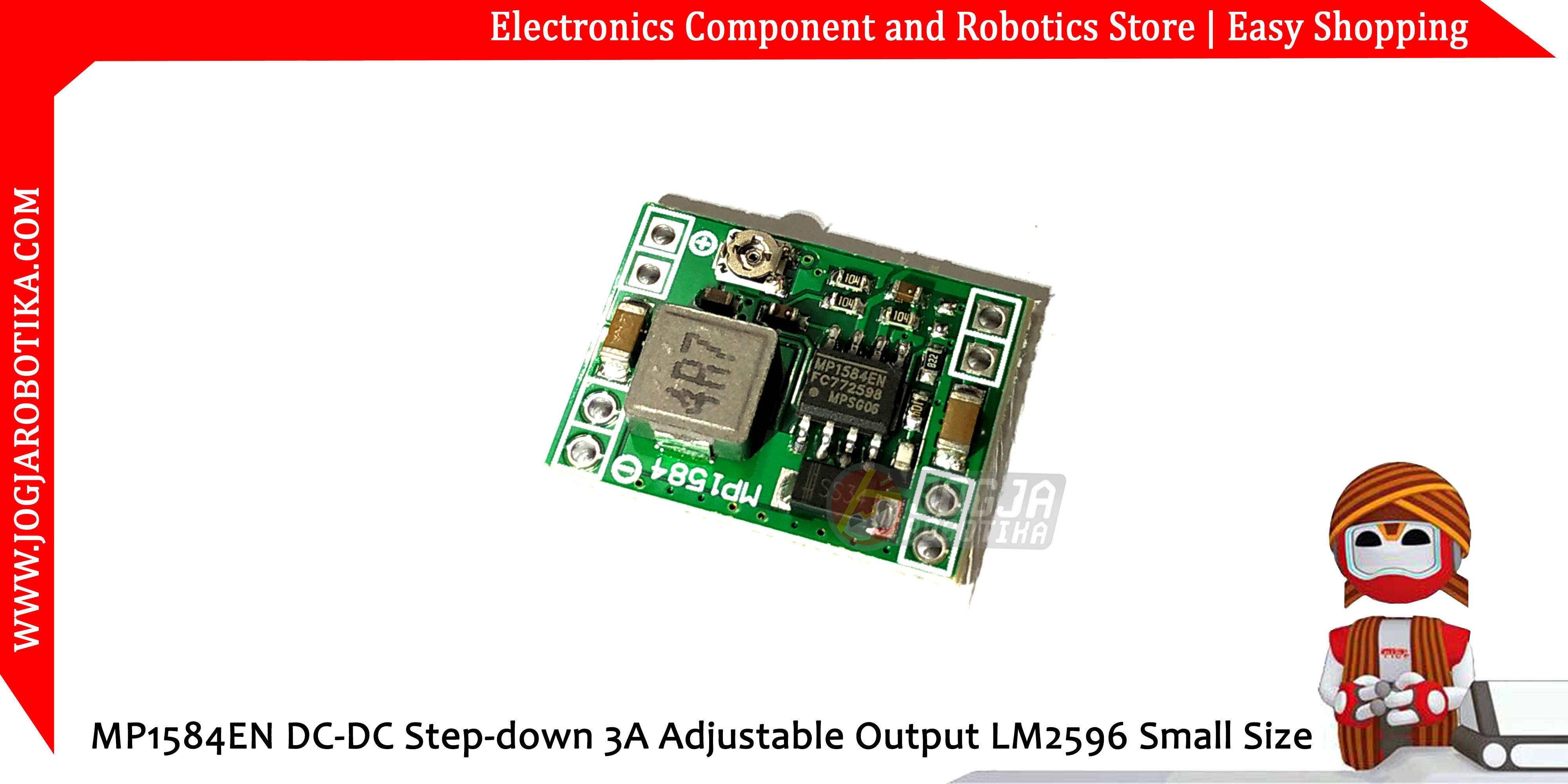 MP1584EN DC-DC Step-down 3A Adjustable Output LM2596 Small Size