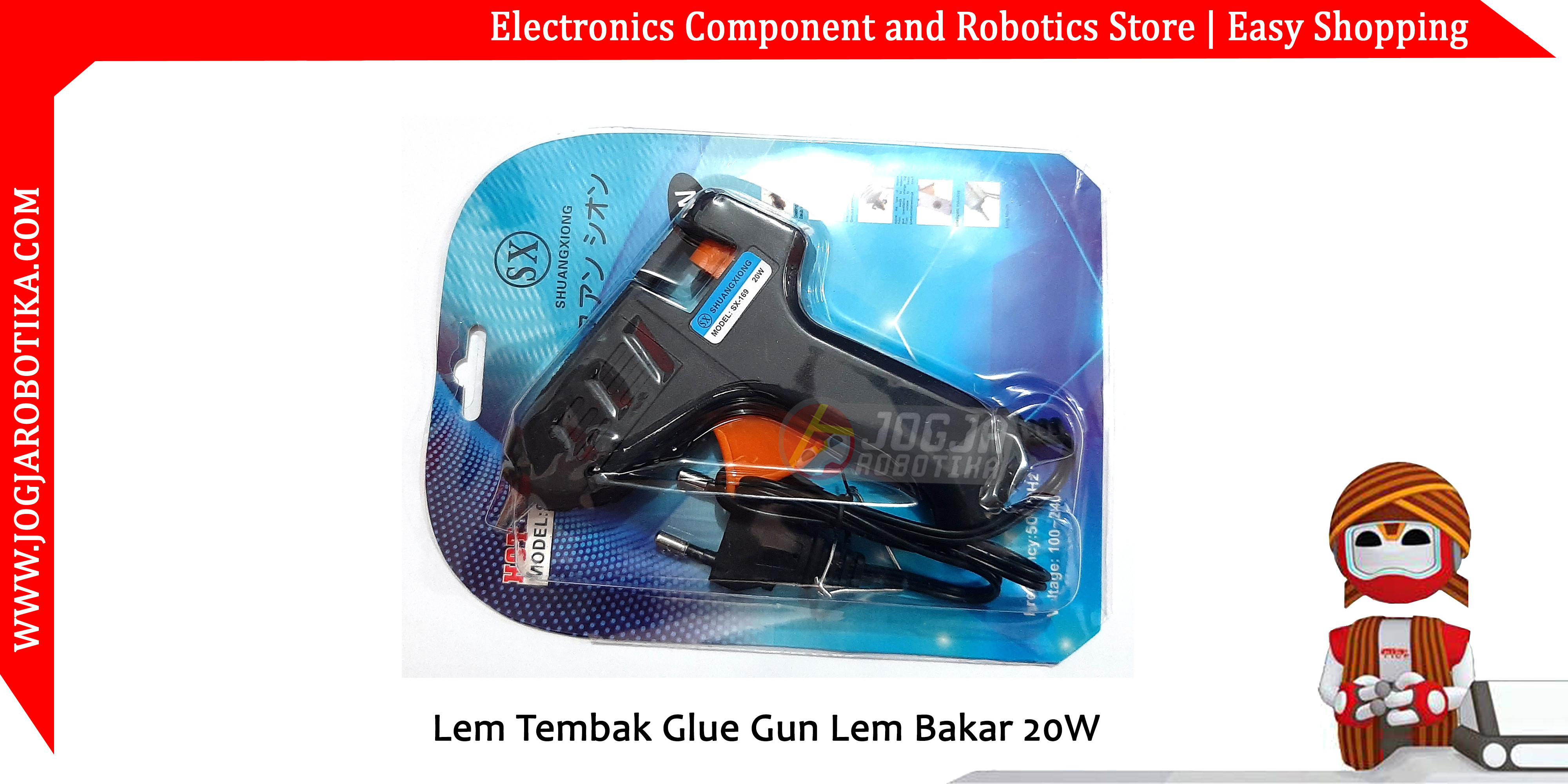 Lem Tembak Glue Gun Lem Bakar 20W