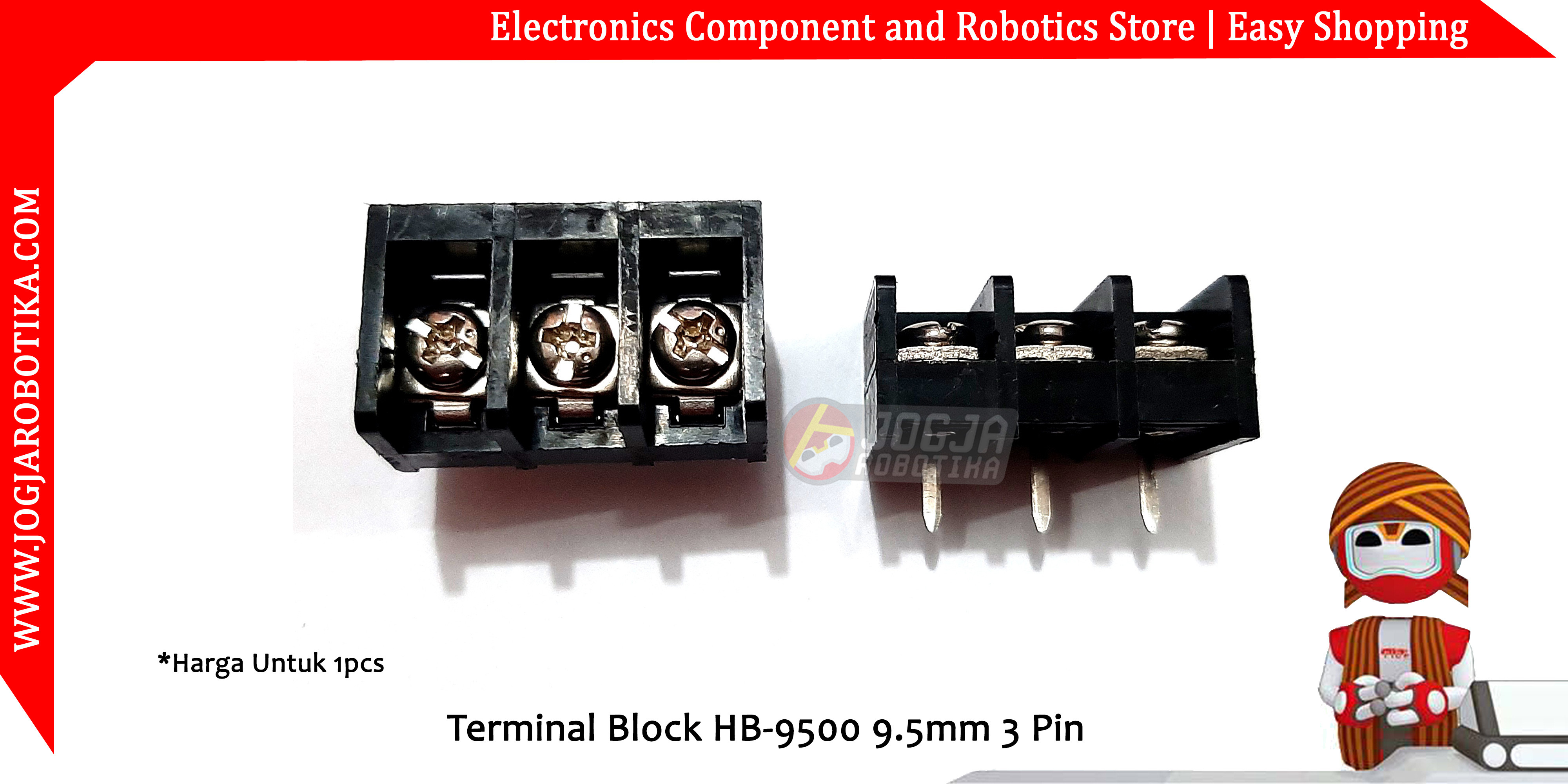 Terminal Block HB-9500 9.5mm 3 Pin
