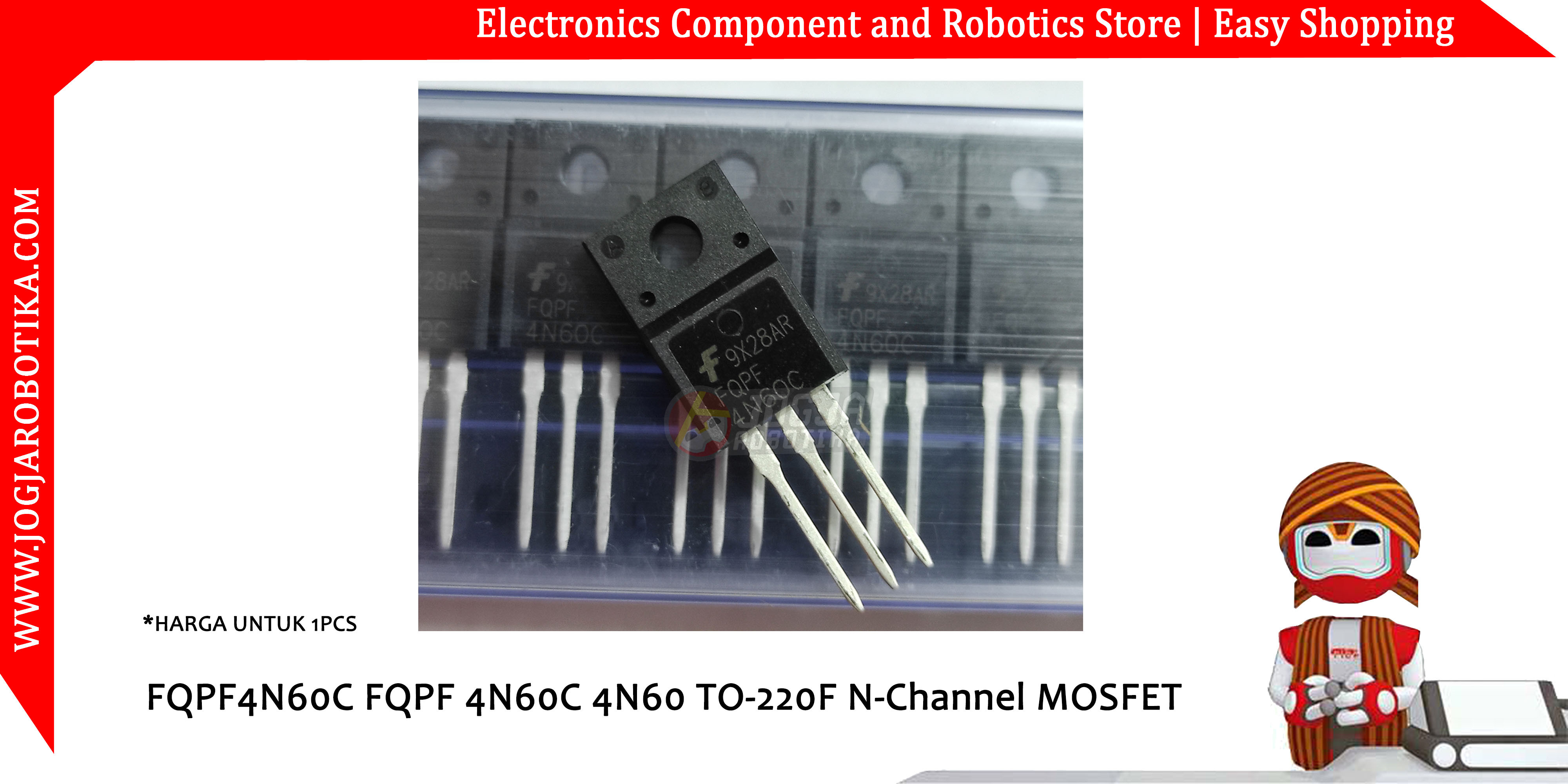 FQPF4N60C FQPF 4N60C 4N60 TO-220F N-Channel MOSFET