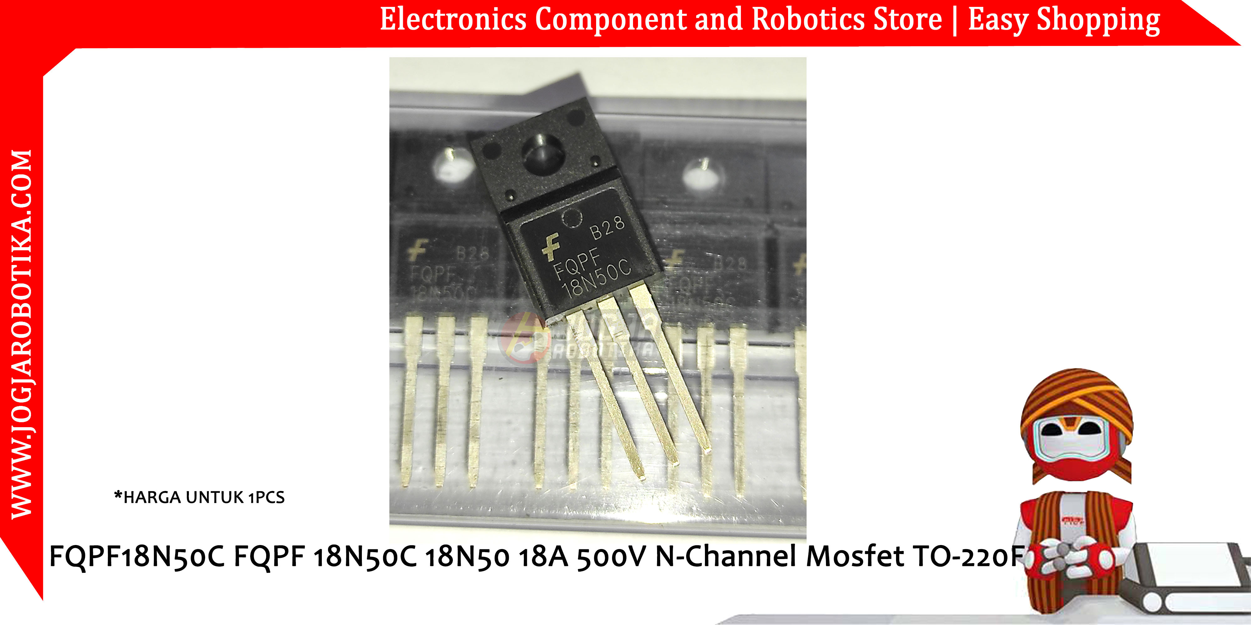 FQPF18N50C FQPF 18N50C 18N50 18A 500V N-Channel Mosfet TO-220F