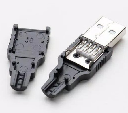 Connector USB Type A Male with Cover