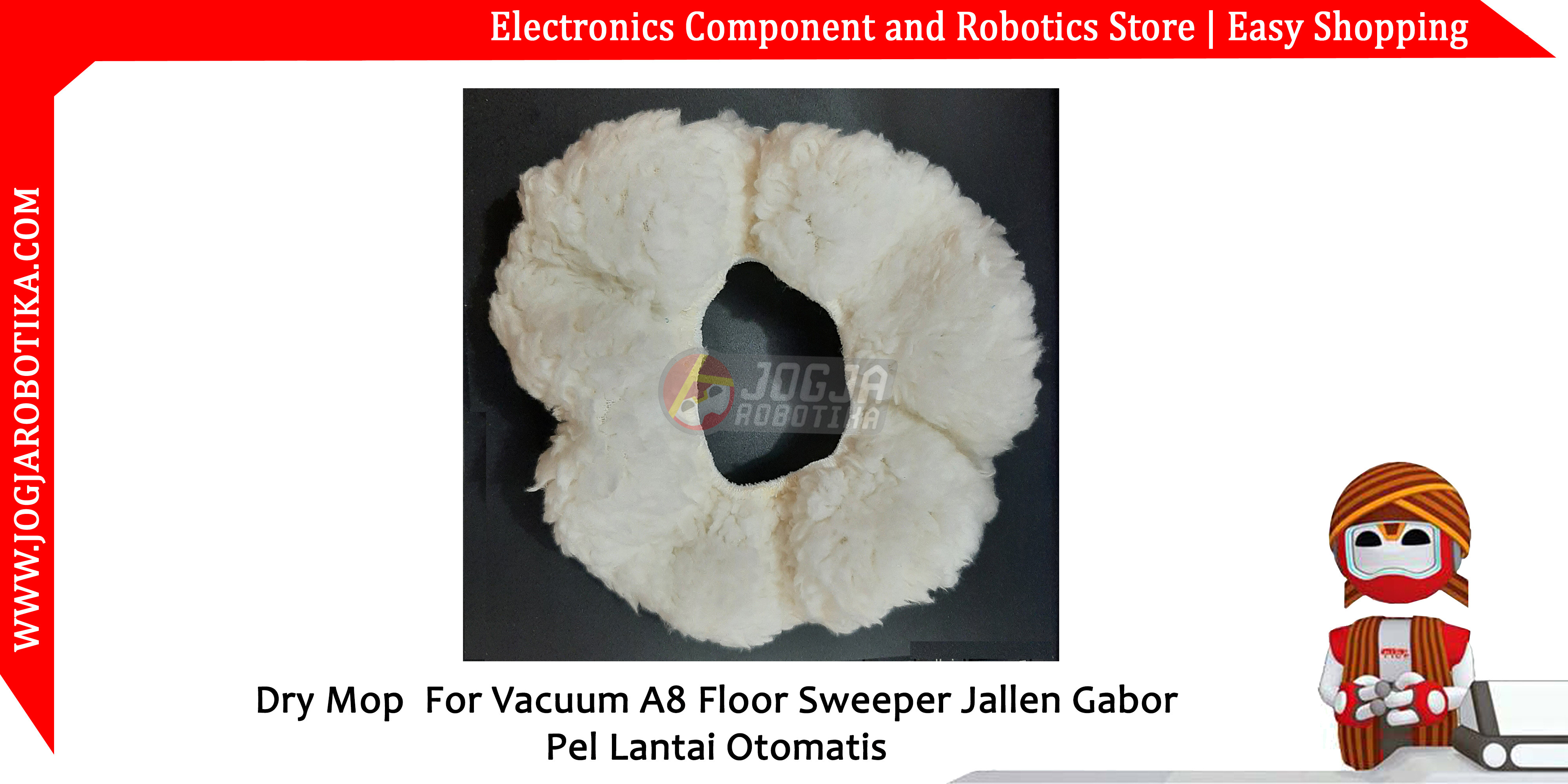 Dry Mop For Vacuum A8 Floor Sweeper Jallen Gabor Pel Lantai Otomatis