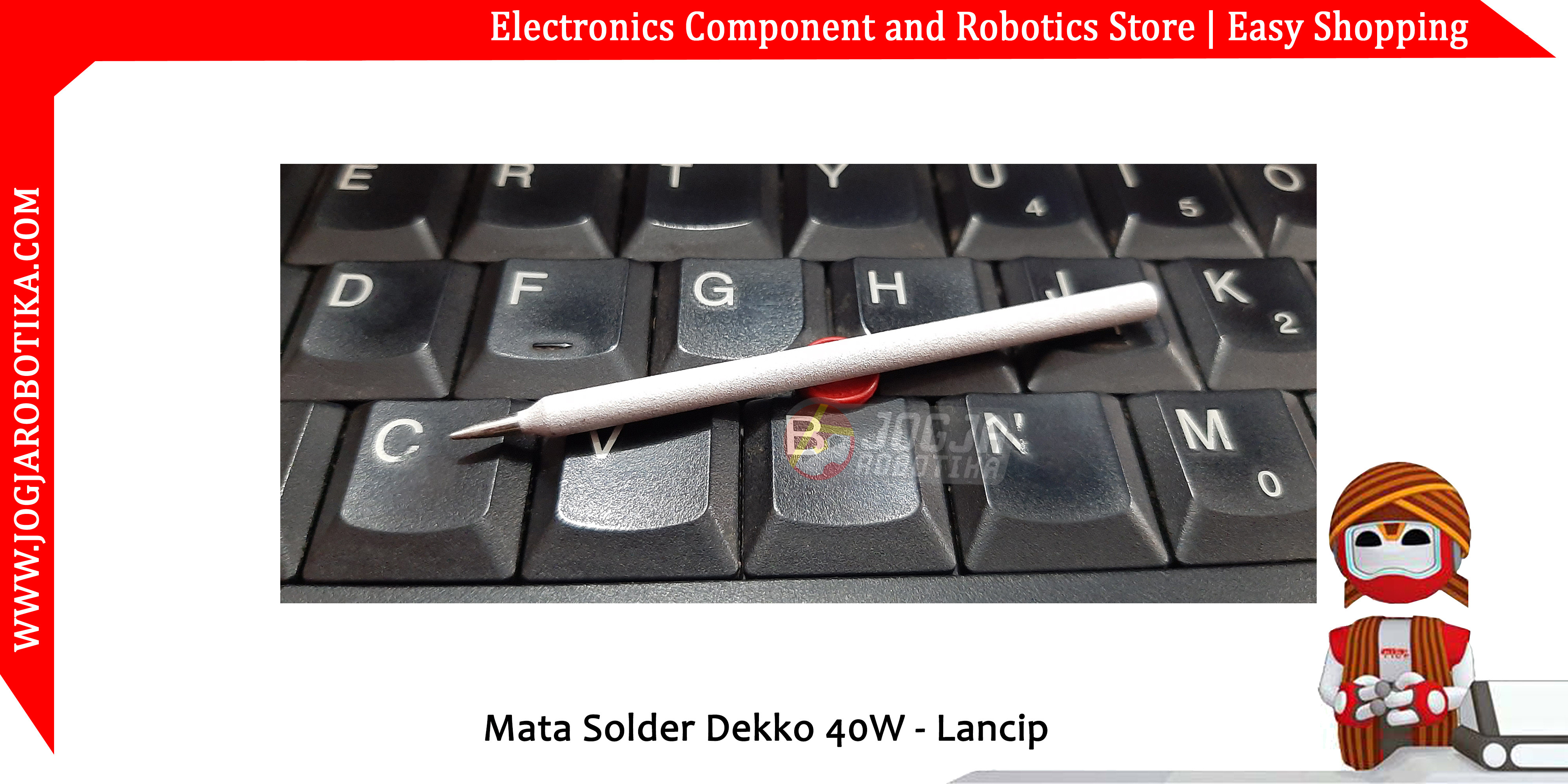 Mata Solder Dekko 40W - Lancip