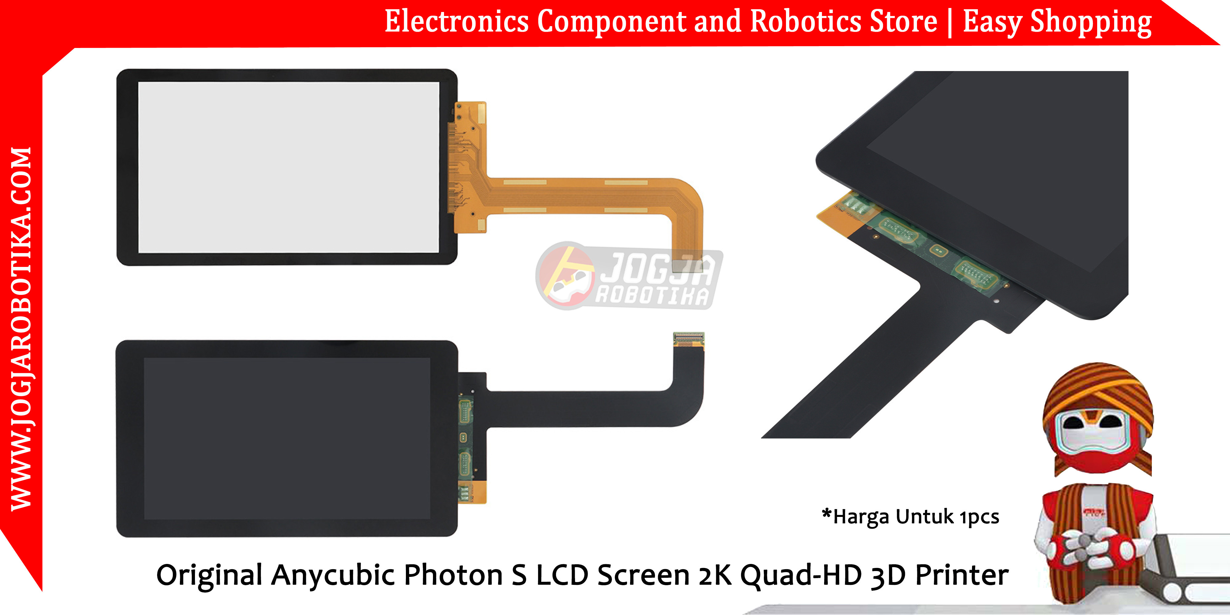 Original Anycubic Photon S LCD Screen 2K Quad-HD 3D Printer