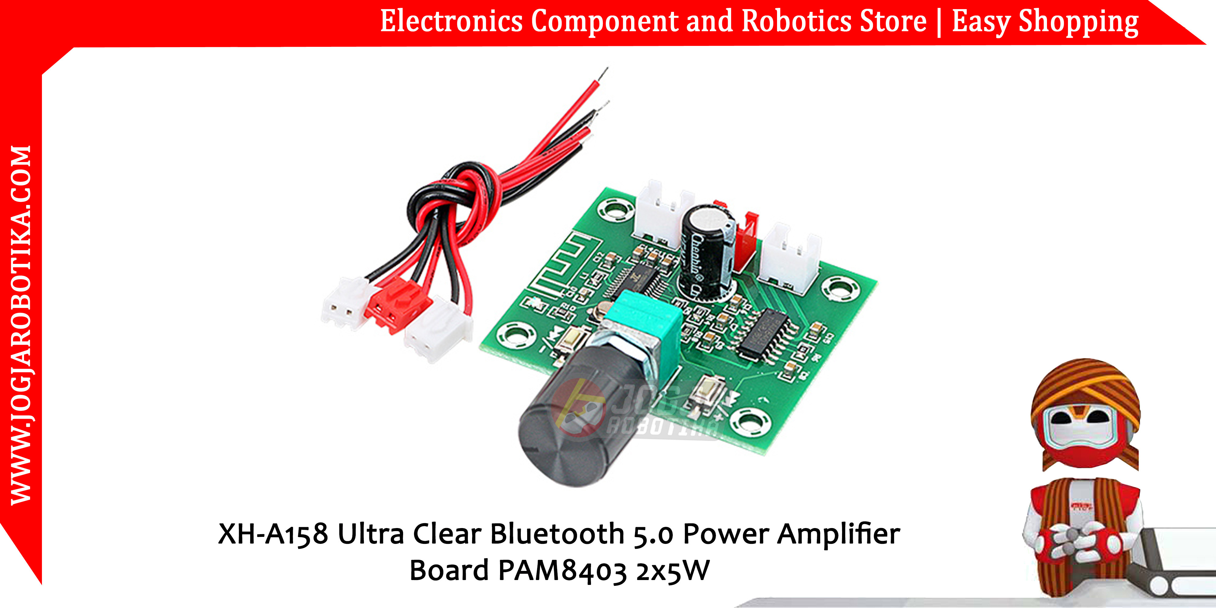 XH-A158 Ultra Clear Bluetooth 5.0 Power Amplifier Board PAM8403 2x5W