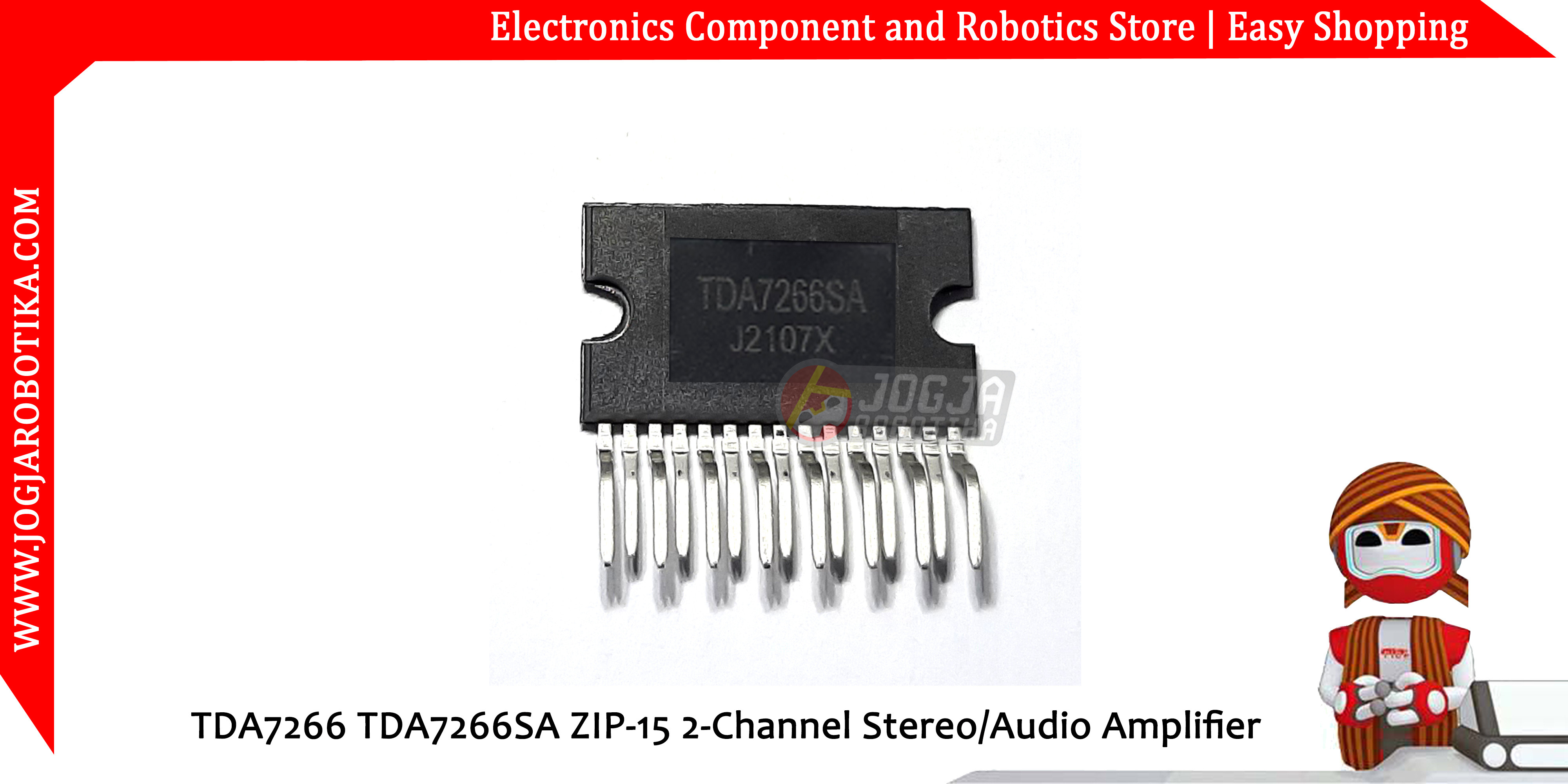TDA7266 TDA7266SA ZIP-15 2-Channel Stereo/Audio Amplifier