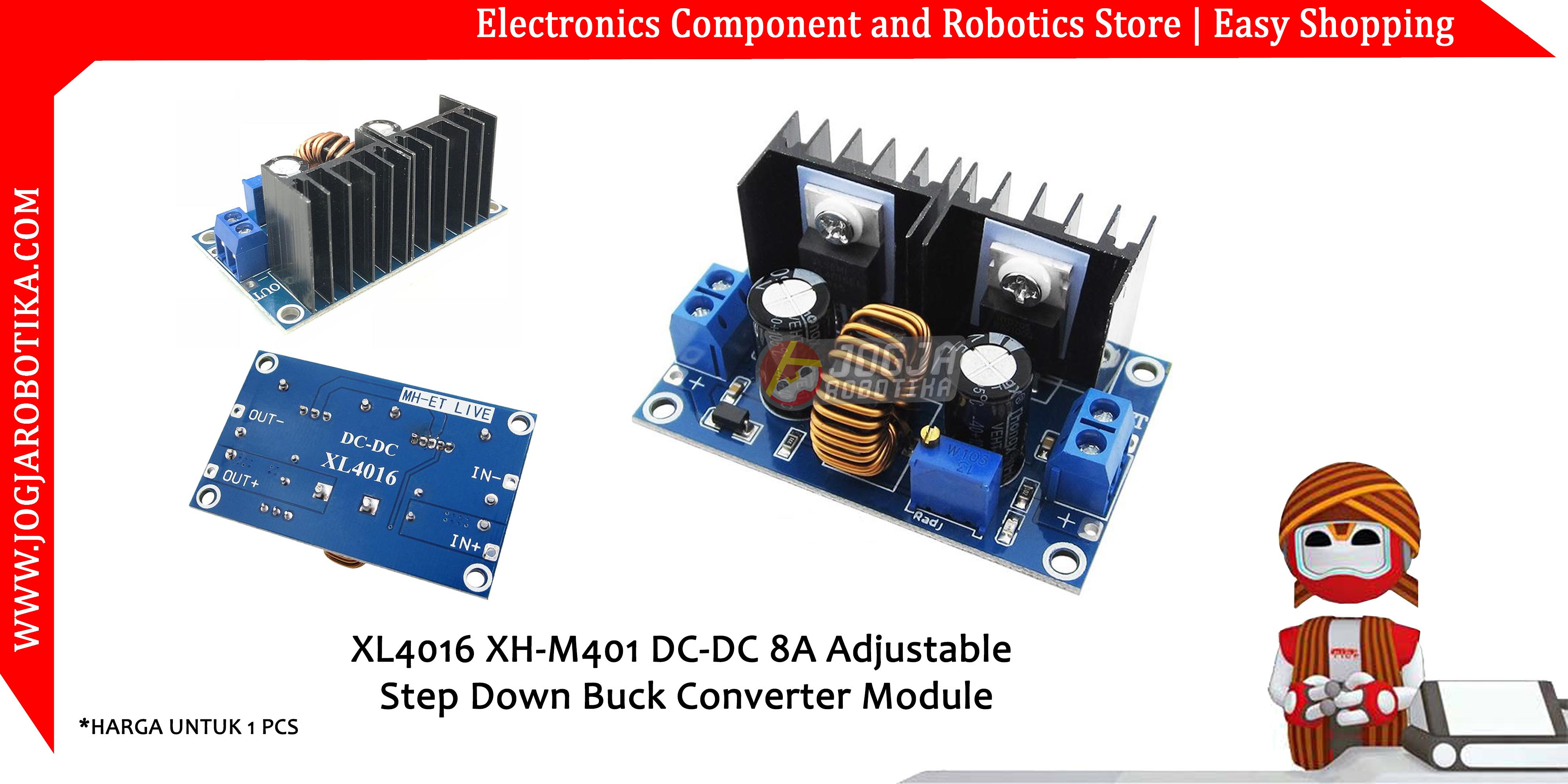 XL4016 XH-M401 DC-DC 8A 200W Adjustable Step Down Buck Converter Module