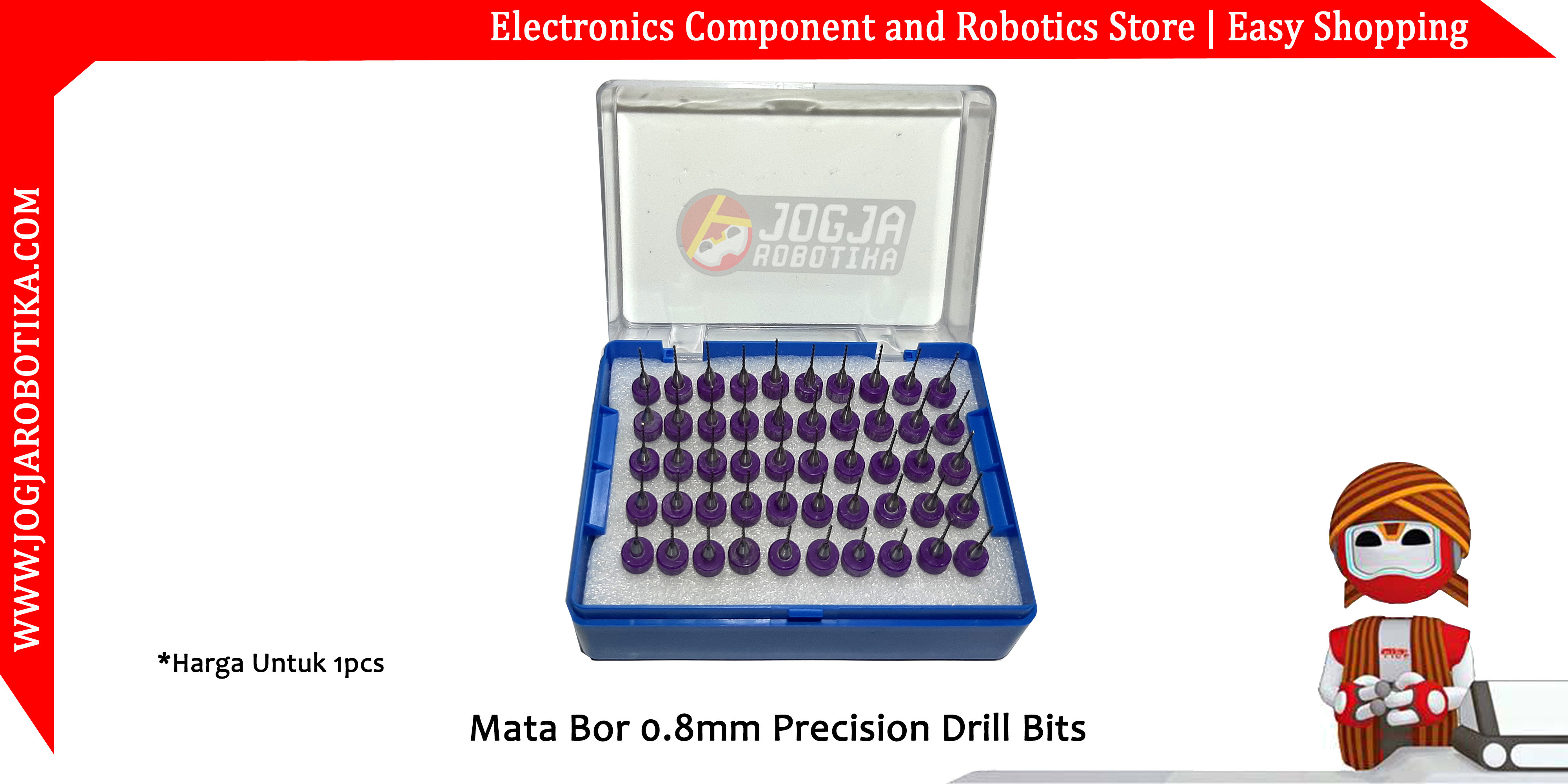 Mata Bor UNION TOOL 0.8mm Precision Drill Bits