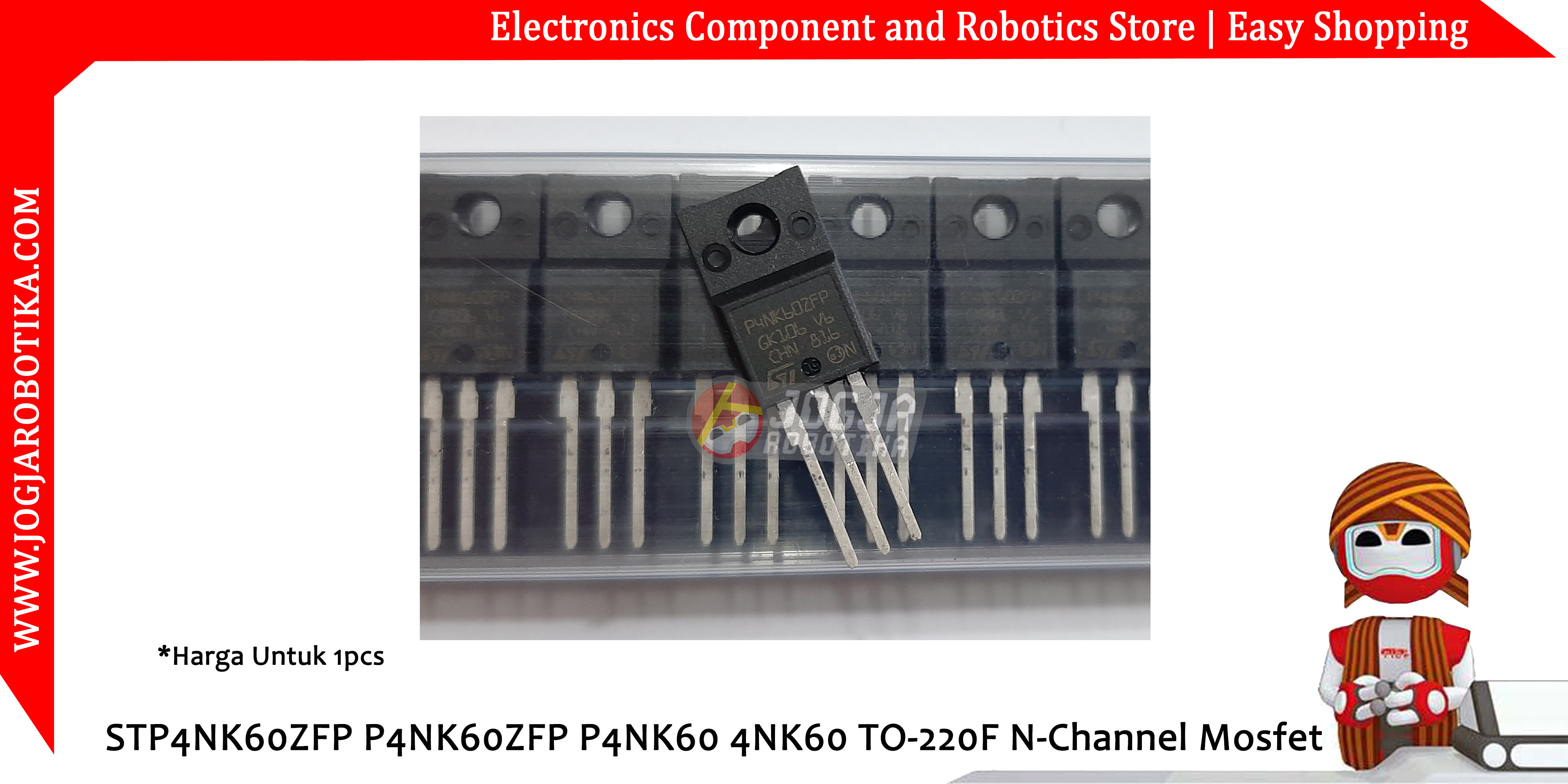 STP4NK60ZFP P4NK60ZFP P4NK60 4NK60 TO-220F N-Channel Mosfet