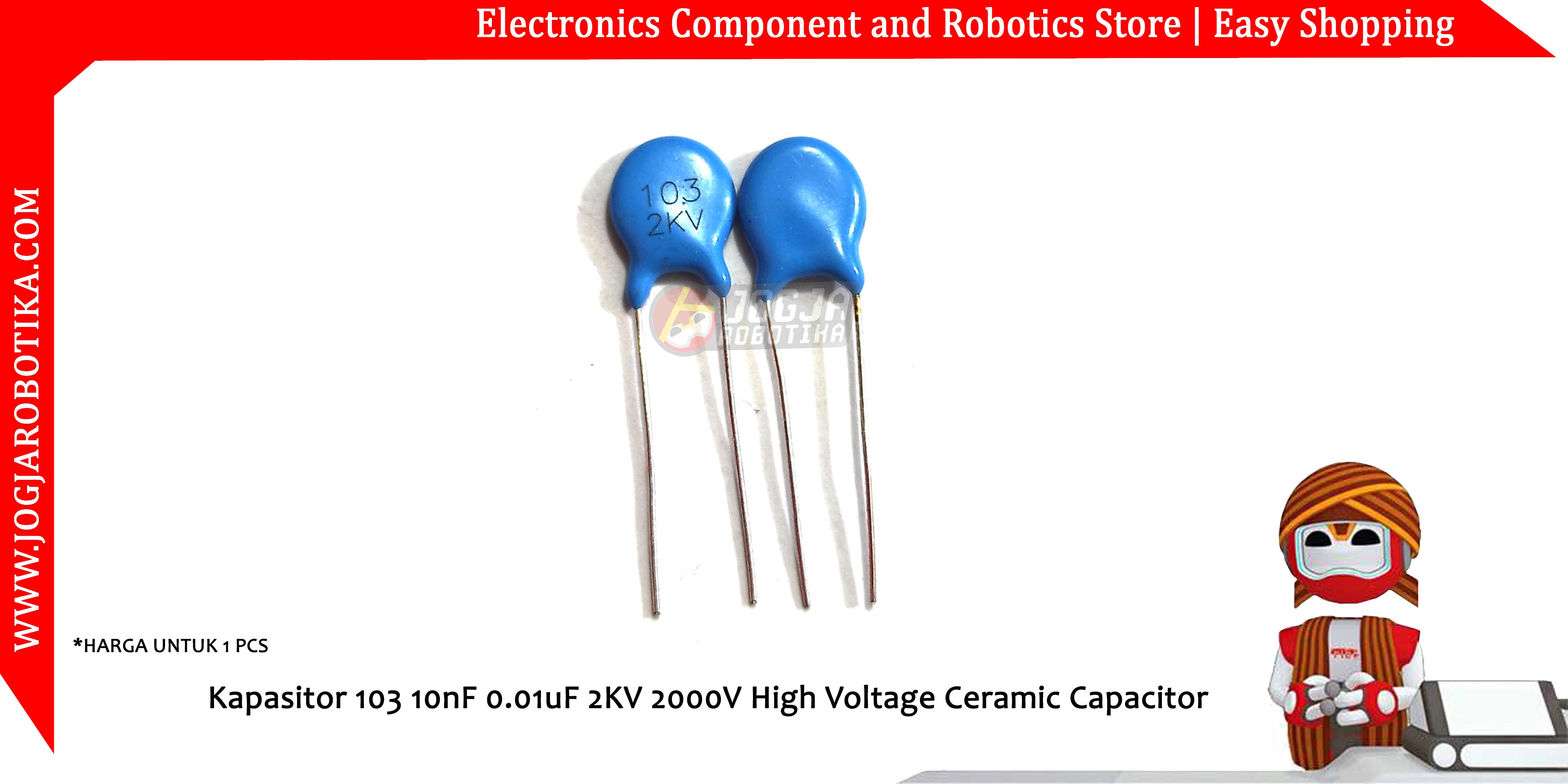 Kapasitor 103 10nF 0.01uF 2KV 2000V High Voltage Ceramic Capacitor