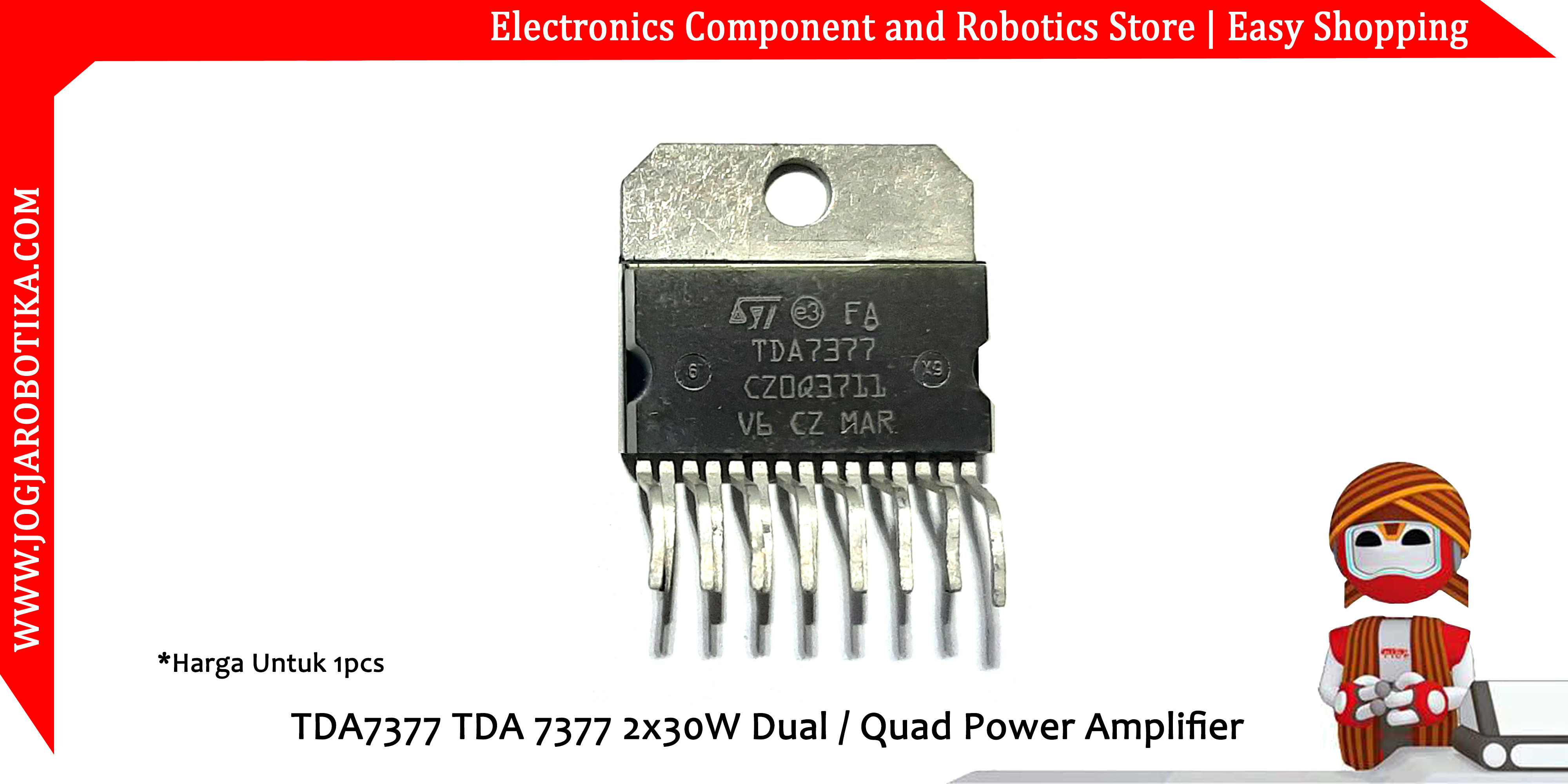 TDA7377 TDA 7377 2x30W Dual / Quad Power Amplifier