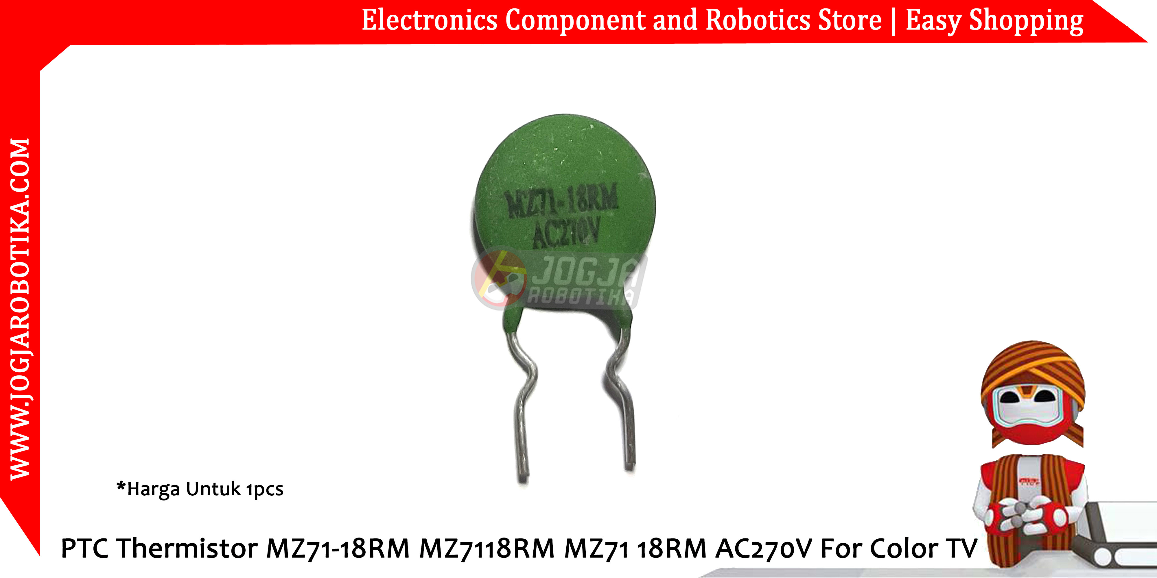 PTC Thermistor MZ71-18RM MZ7118RM MZ71 18RM AC270V For Color TV