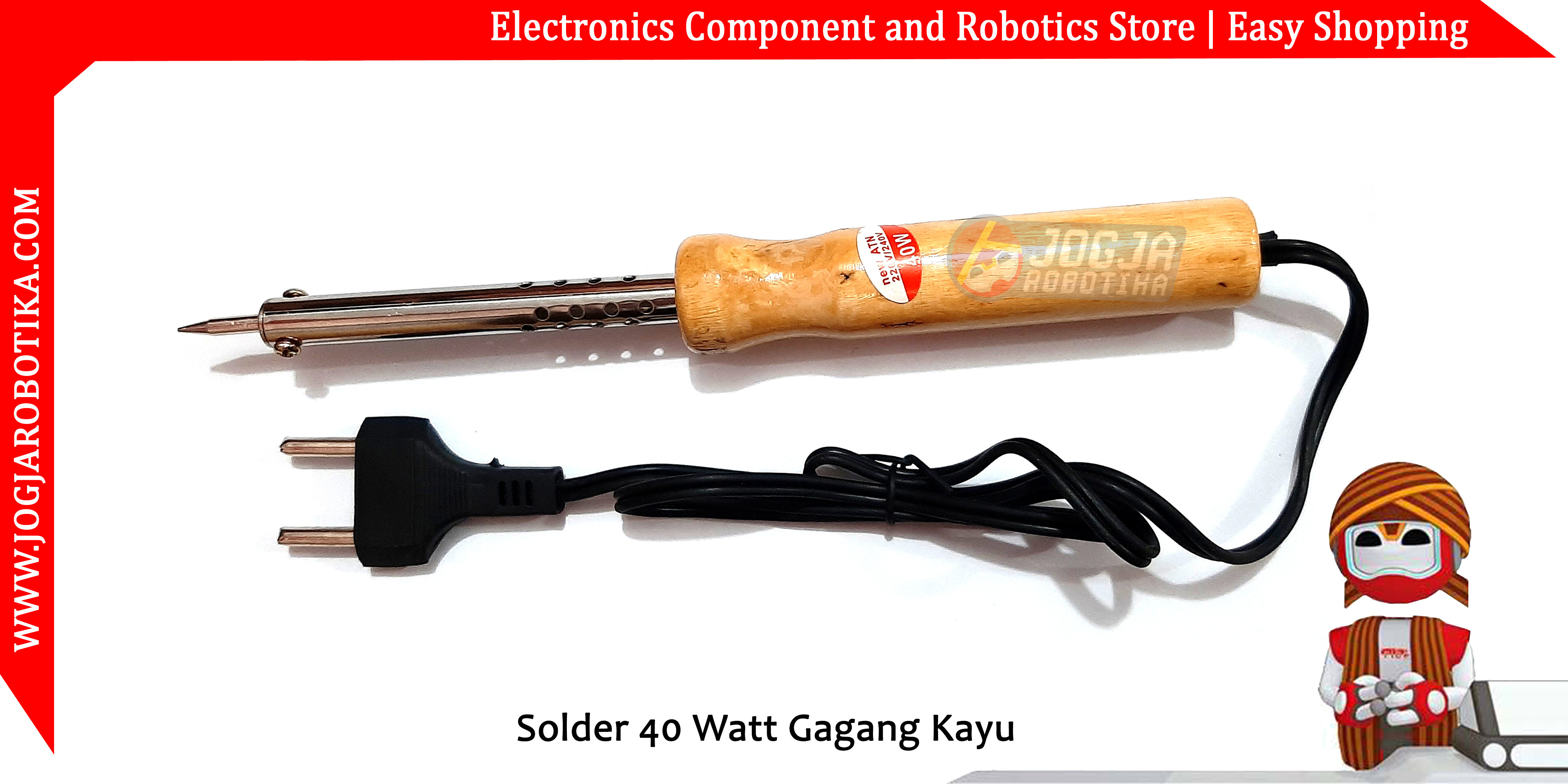 Solder 40 Watt Gagang Kayu