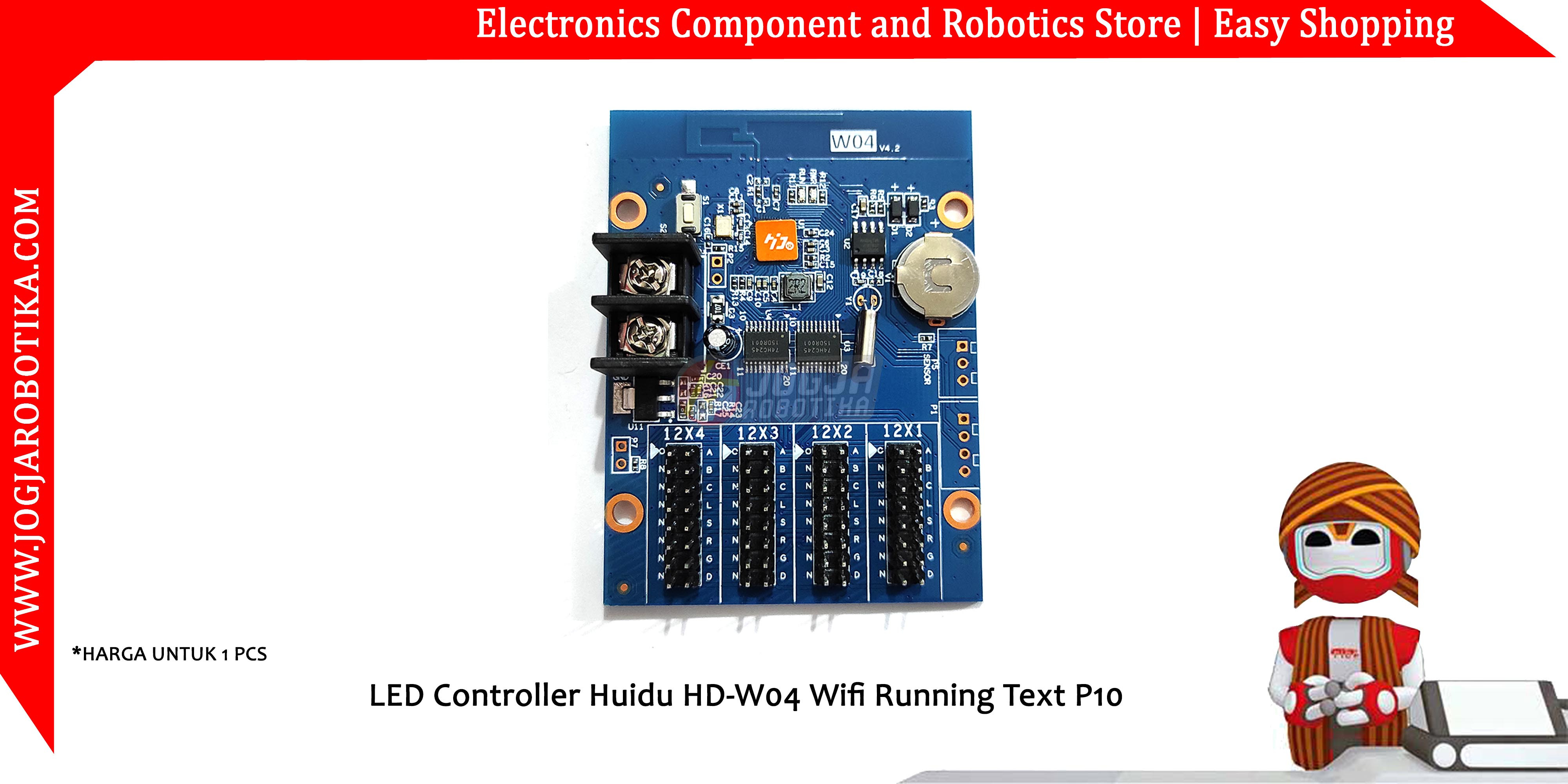 LED Controller Huidu HD-W04 Wifi Running Text P10