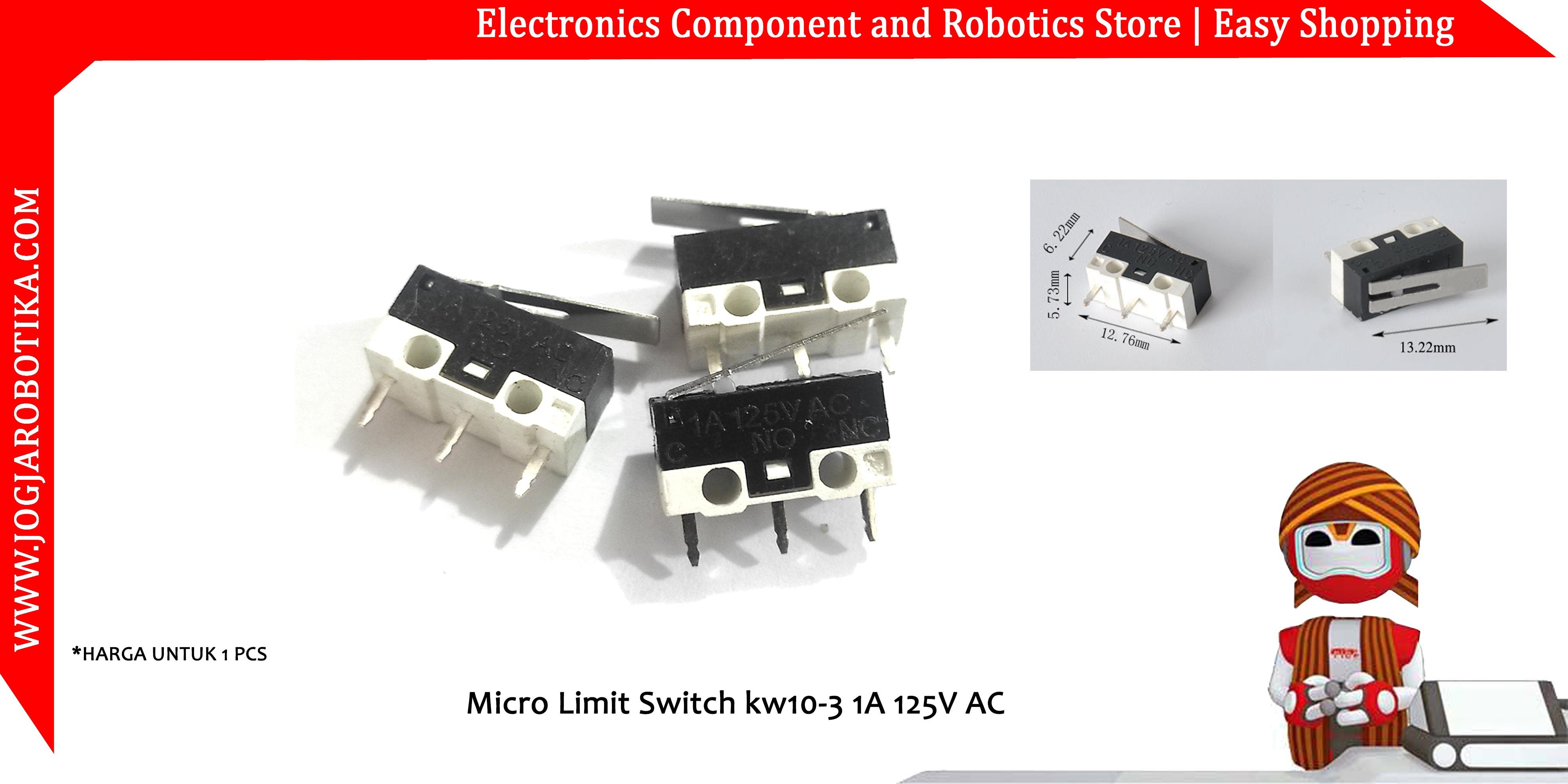 Micro Limit Switch 1A 125V AC