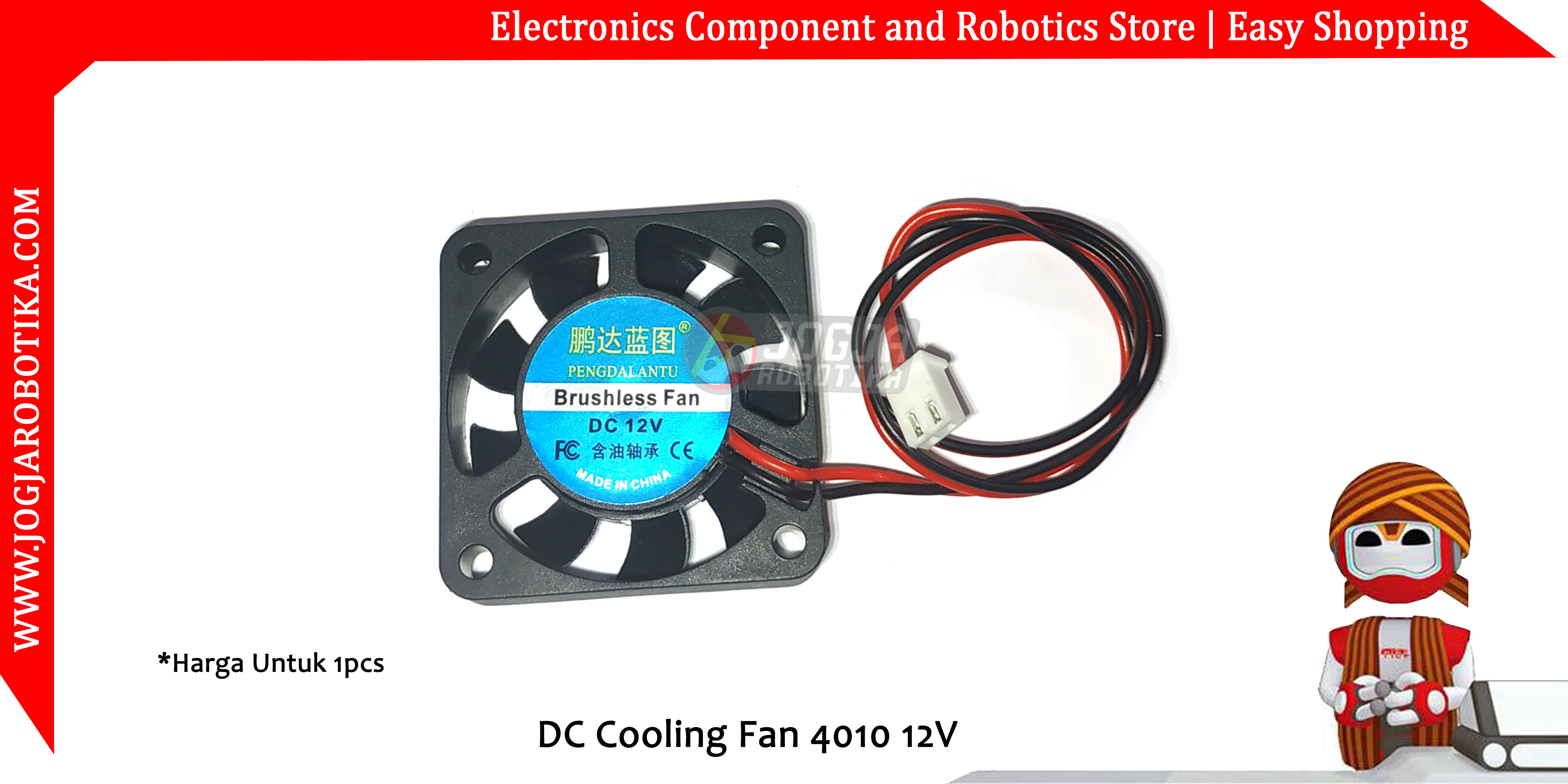 Kipas DC Cooling Fan 4010 40x40x10mm 4x4cm 12V