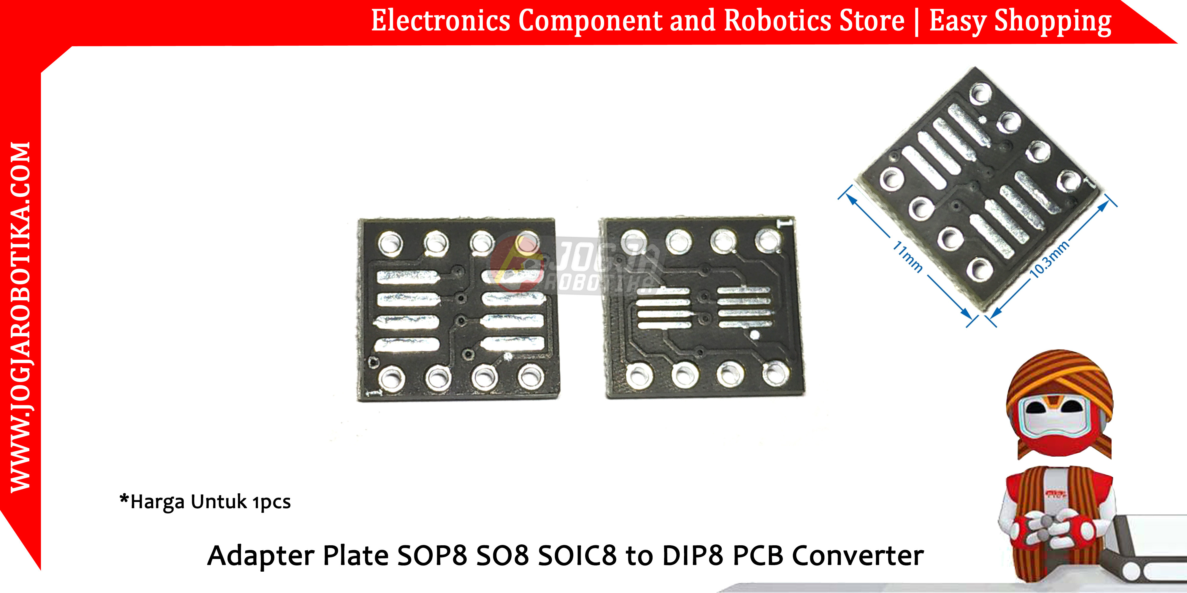 Adapter Plate SOP8 SO8 SOIC8 to DIP8 PCB Converter