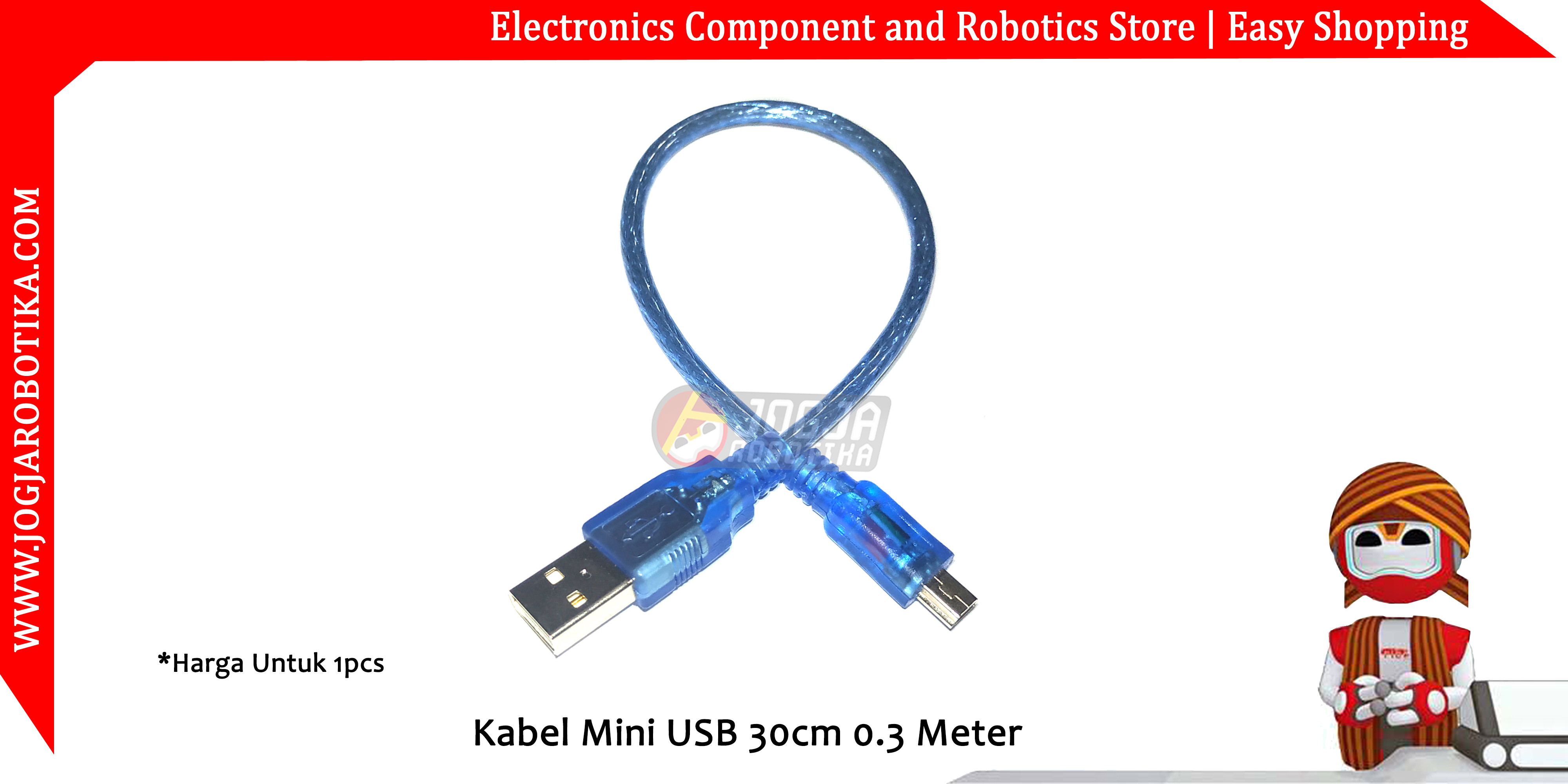 Kabel Mini USB 30cm 0.3 Meter
