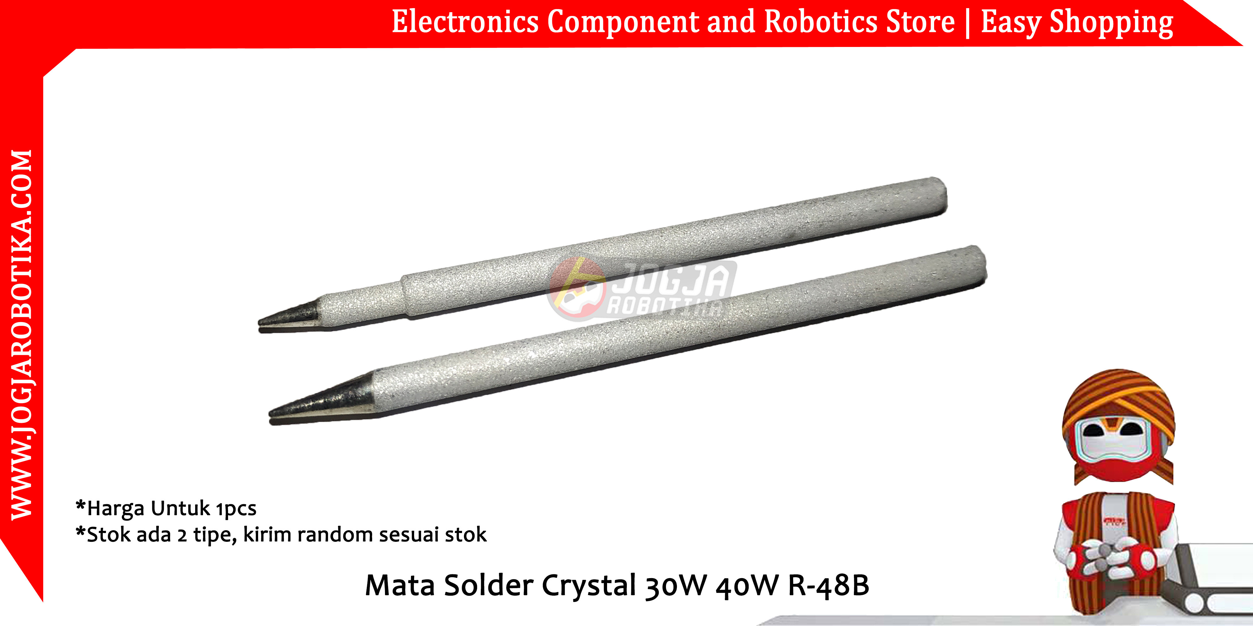 MATA SOLDER CRYSTAL 30W 40W R-48B - TUMPUL