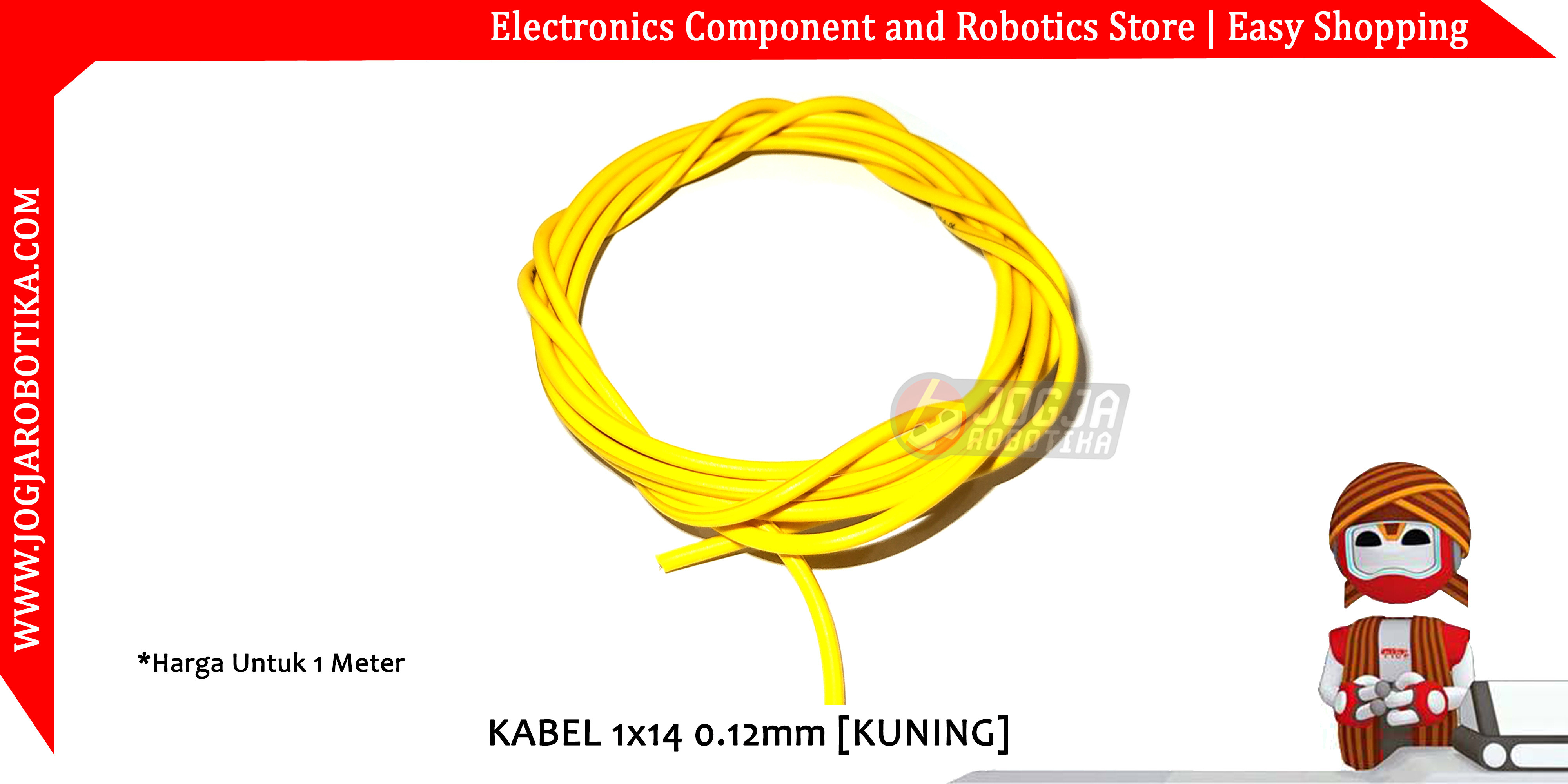 KABEL 1x14 0.12mm [KUNING]